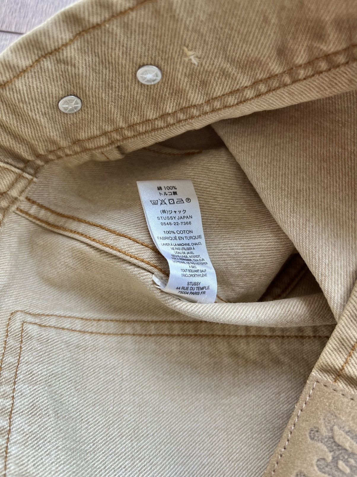 Stussy Stussy Denim Zip Up Work Jacket “Sand” Medium Size US M / EU 48-50 / 2 - 11 Thumbnail