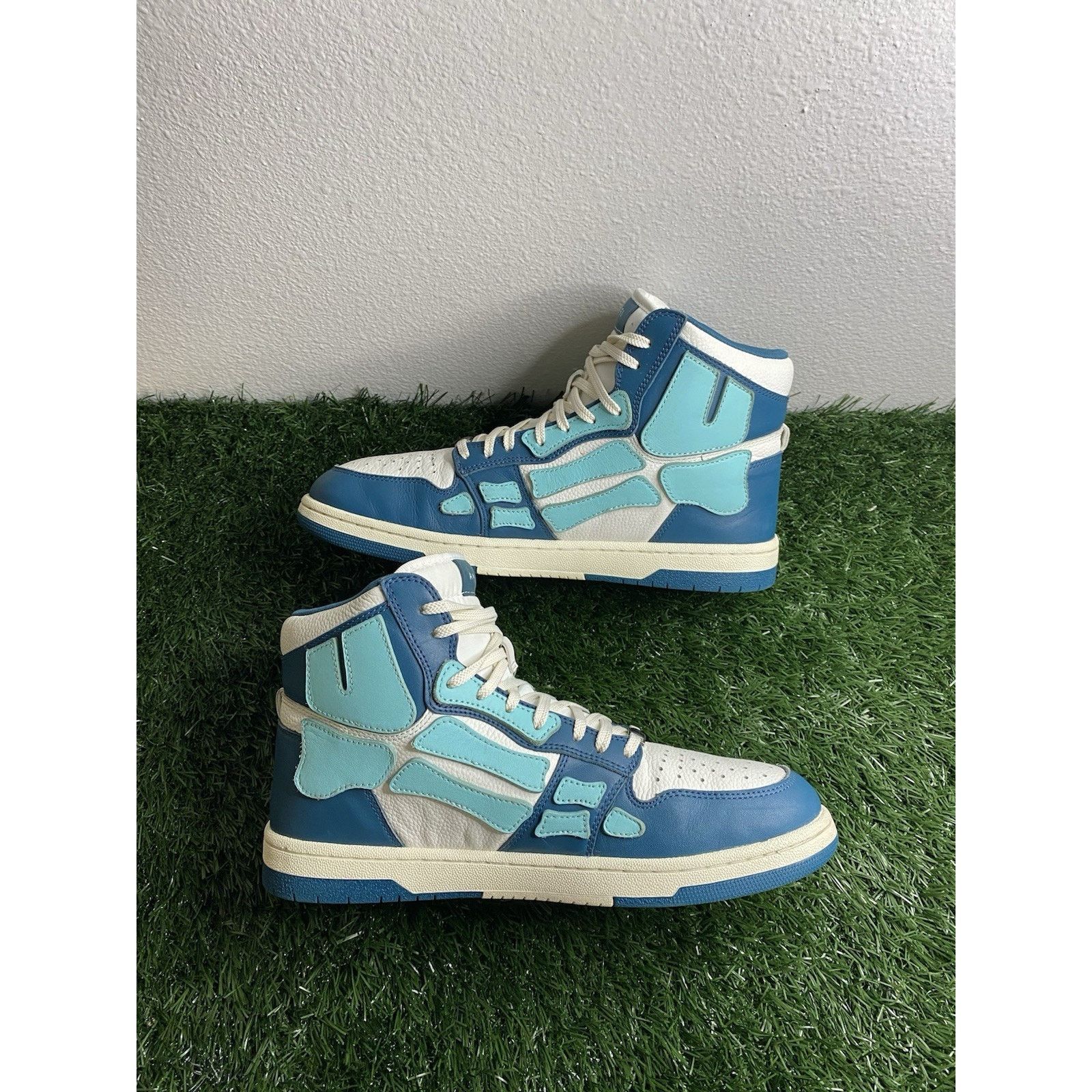 Amiri AMIRI Skel Top Hi ‘Slate Blue’ | Size 44 EU ( 11 US ) Size US 11 / EU 44 - 4 Thumbnail