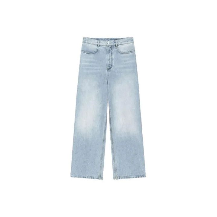 Givenchy Givenchy SS23 Light Washed Wide-Leg Jeans Size US 30 / EU 46 - 1 Thumbnail