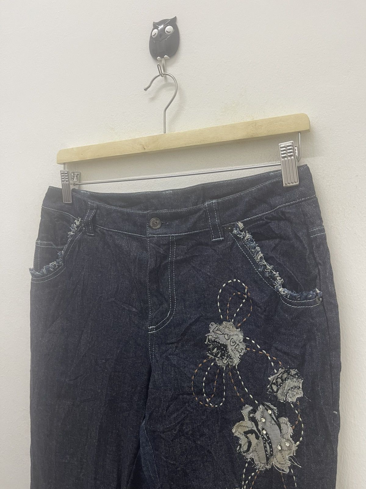 Louis Feraud Rare Vintage LF By LOUIS FERAUD Flare Designer Denim Size 27" / US 4 / IT 40 - 7 Thumbnail