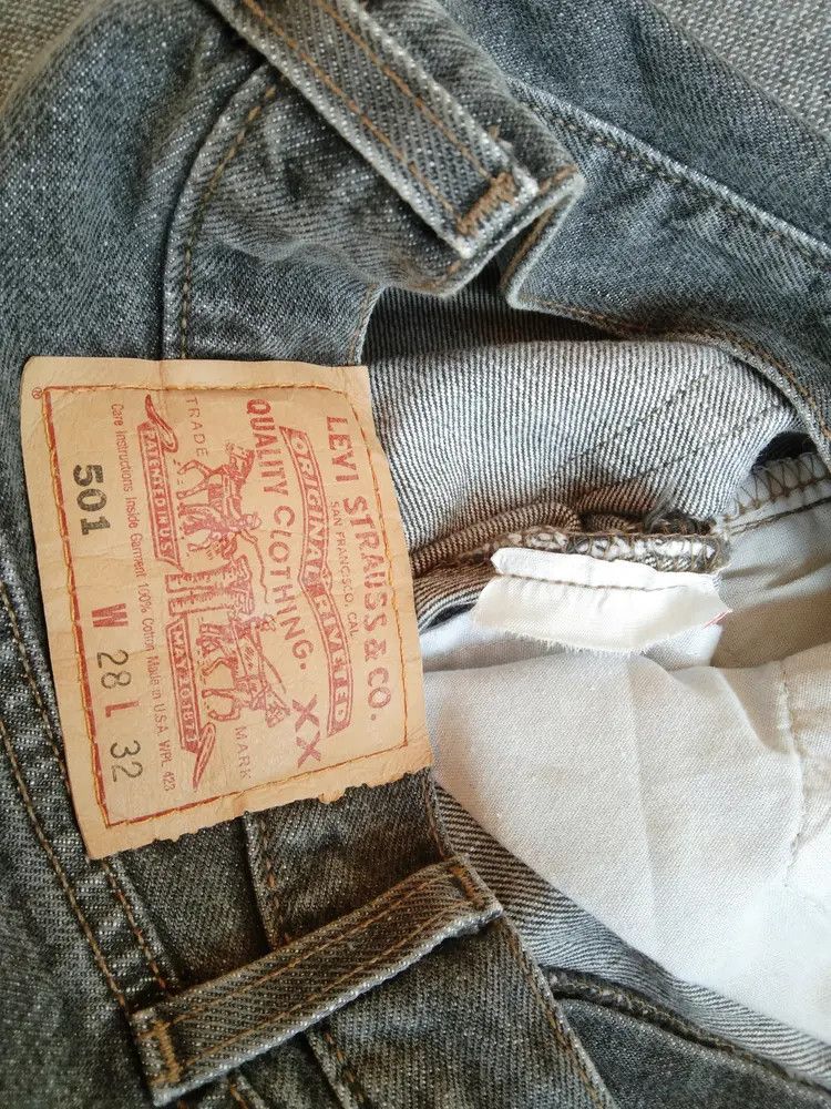 Levi's × Vintage 90s Vintage Levis 501 Made In USA 28x33 Size US 28 / EU 44 - 4 Thumbnail