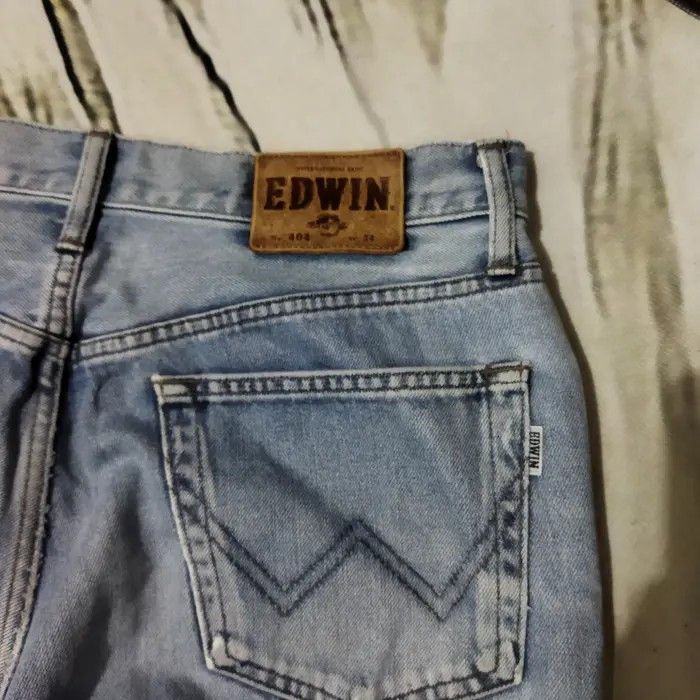 Edwin × Vintage EDWIN VINTAGE DISTRESSED LIGHT BLUE JEANS PANTS Size US 33 - 10 Thumbnail