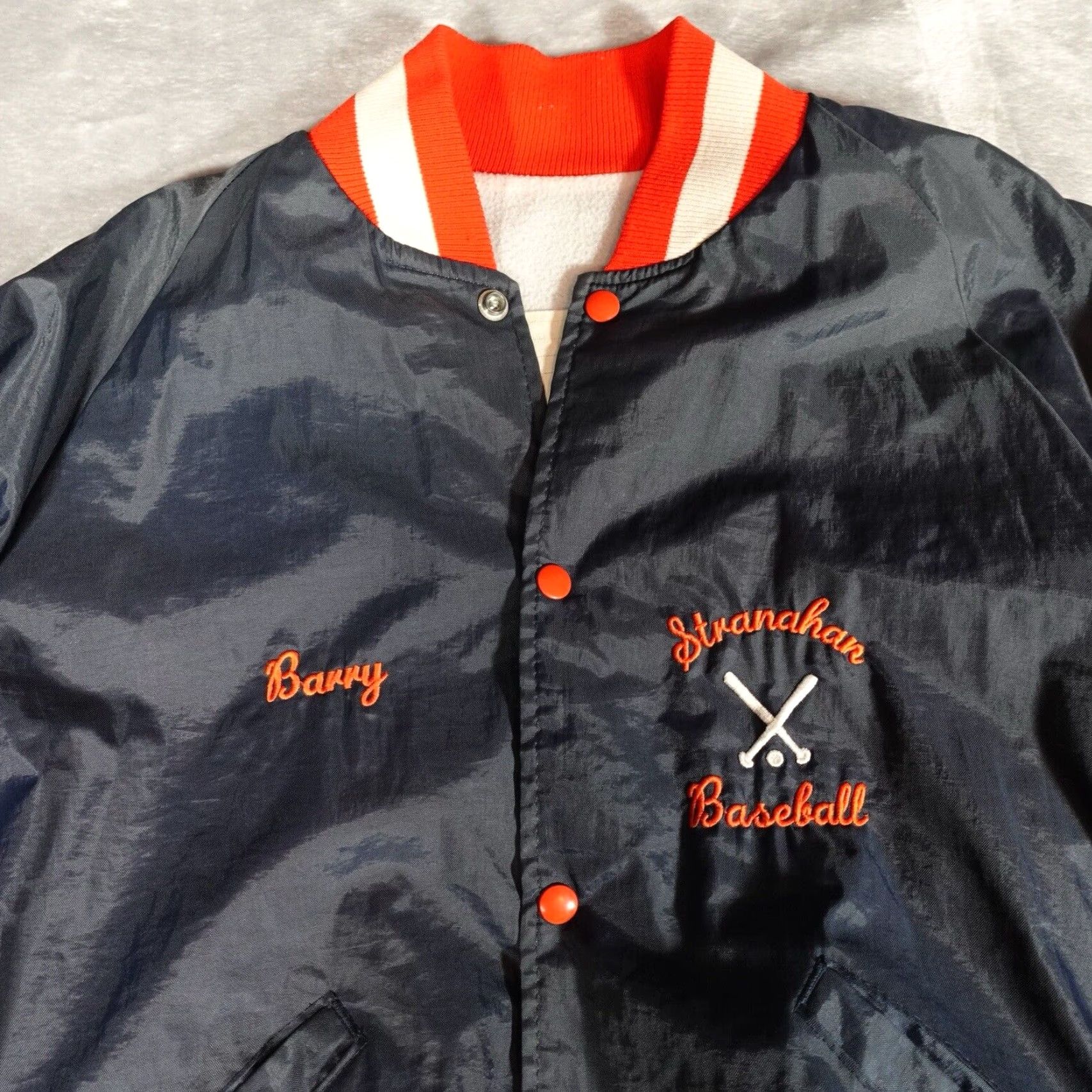 Vintage Vintage Stranahan Dragons Baseball Varsity Jacket Mens L Slim Fit Made In USA Size US L / EU 52-54 / 3 - 5 Thumbnail