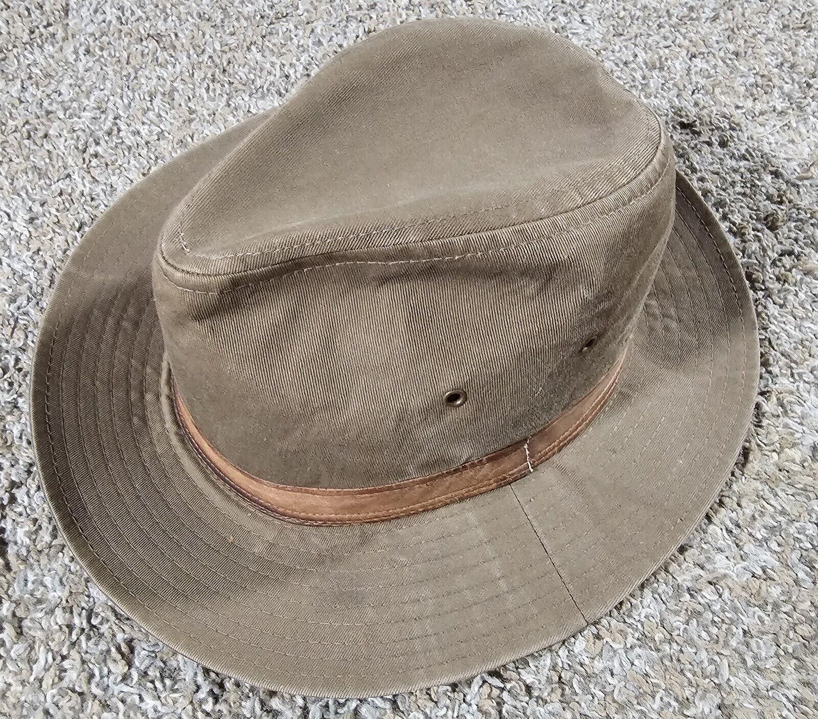 London Fog London Fog Brown Fedora Medium 7 - 7 1/8 Canvas Made in USA Size ONE SIZE - 3 Thumbnail