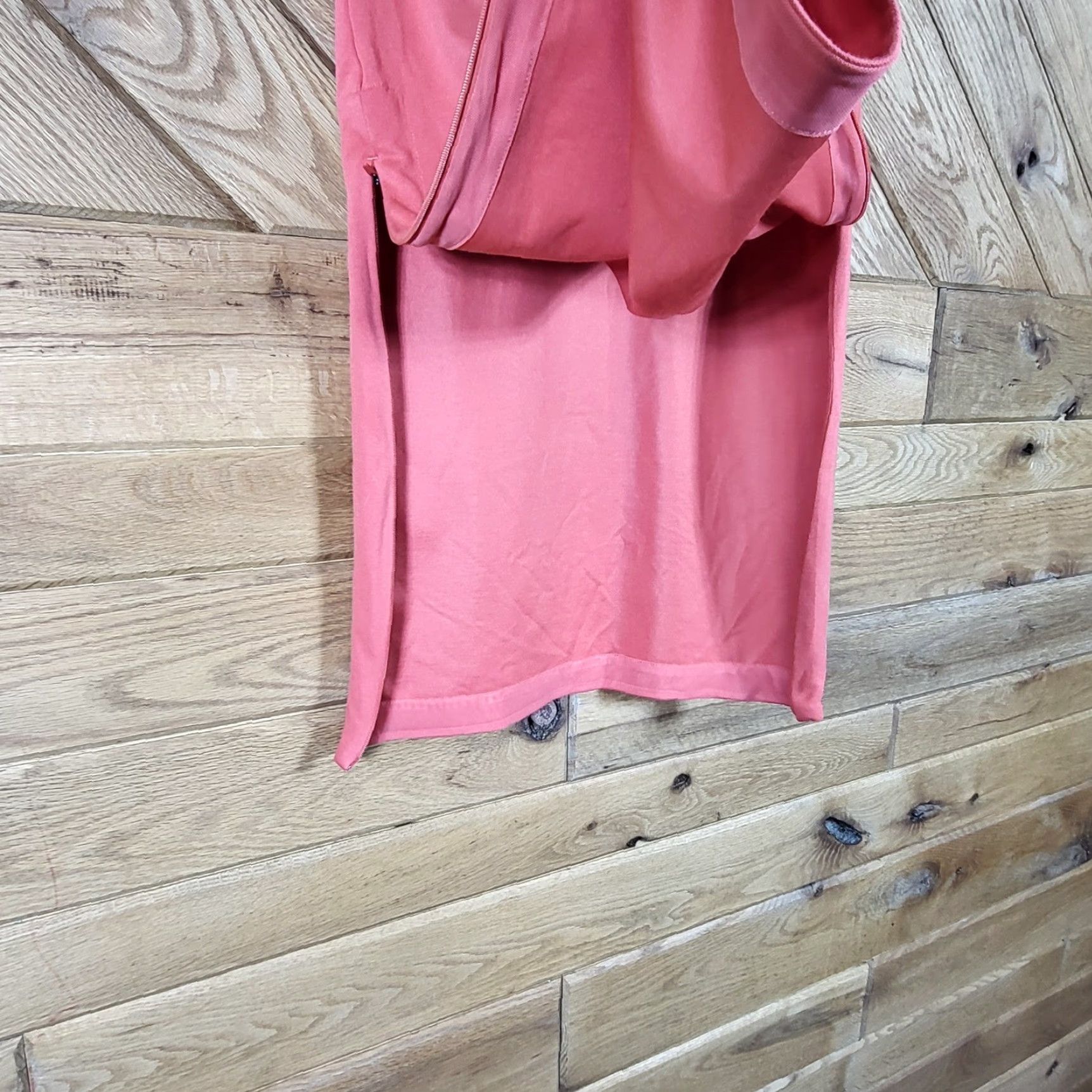 Adidas Adidas Polo Dress Womens Size S Coral Pink Quarter Zip Short Sleeve Side Zippers Dress Size S / US 4 / IT 40 - 7 Thumbnail