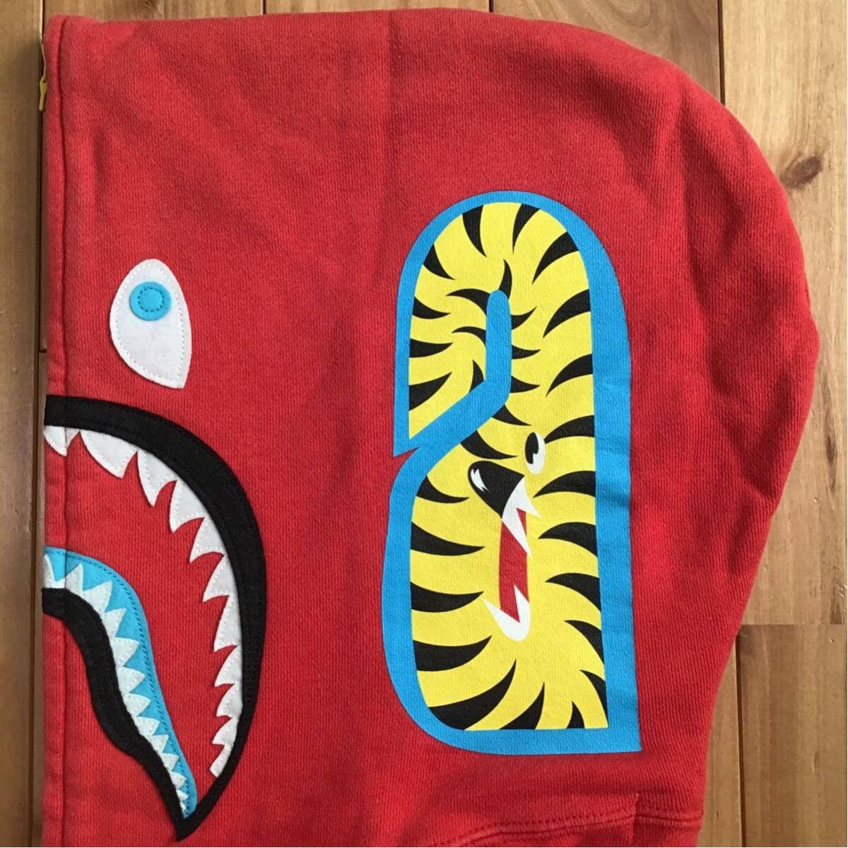 Bape × Nigo 2010 BAPE Neon shark full zip hoodie red a bathing ape NIGO Size US S / EU 44-46 / 1 - 5 Thumbnail