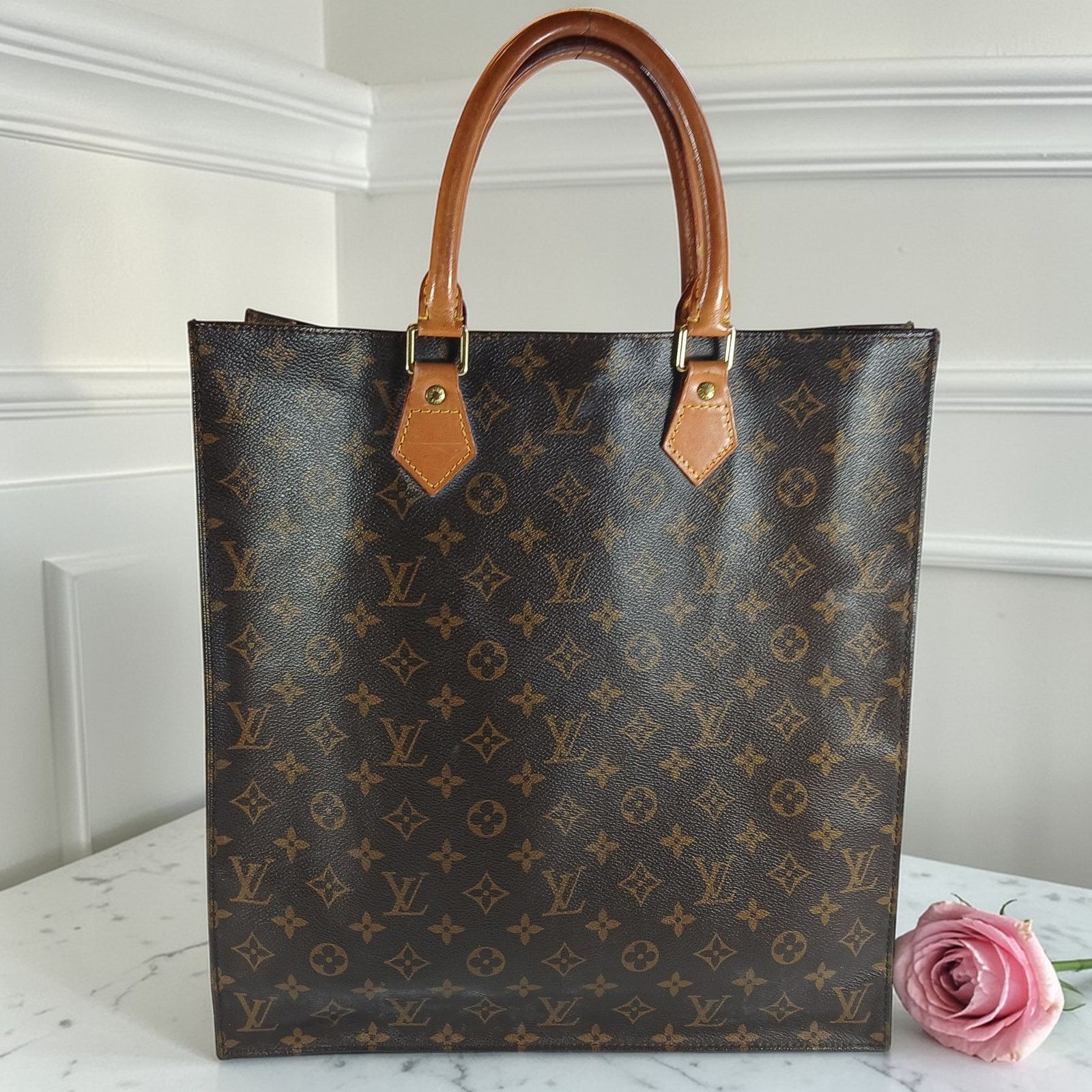 Louis Vuitton Louis Vuitton Monogram Sac Plat Vintage Tote Bag Size ONE SIZE - 5 Thumbnail