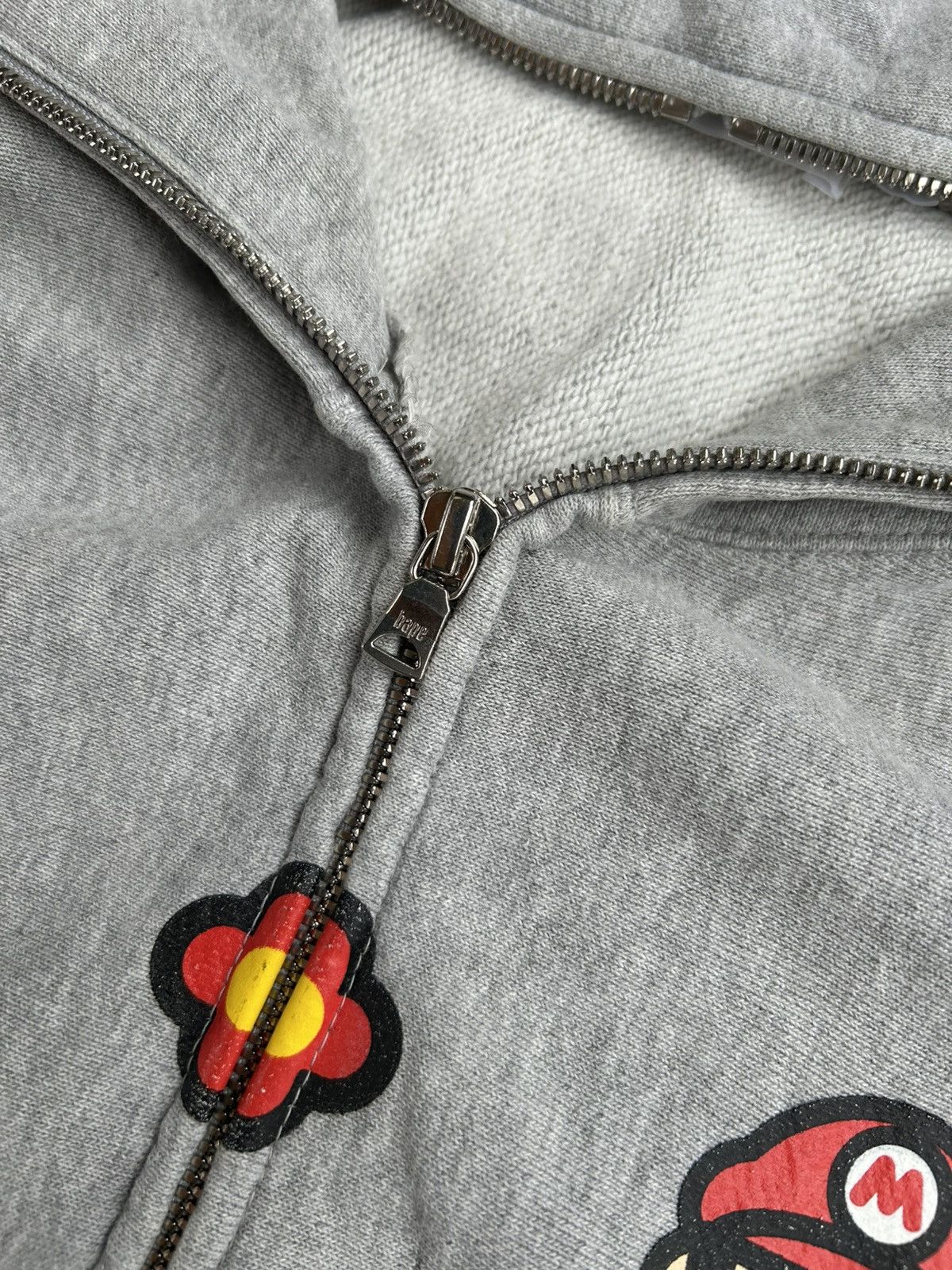 Bape Vintage 2000s BAPE x Mario Nintendo Emoticon Full Zip Hoodie Size US M / EU 48-50 / 2 - 5 Thumbnail