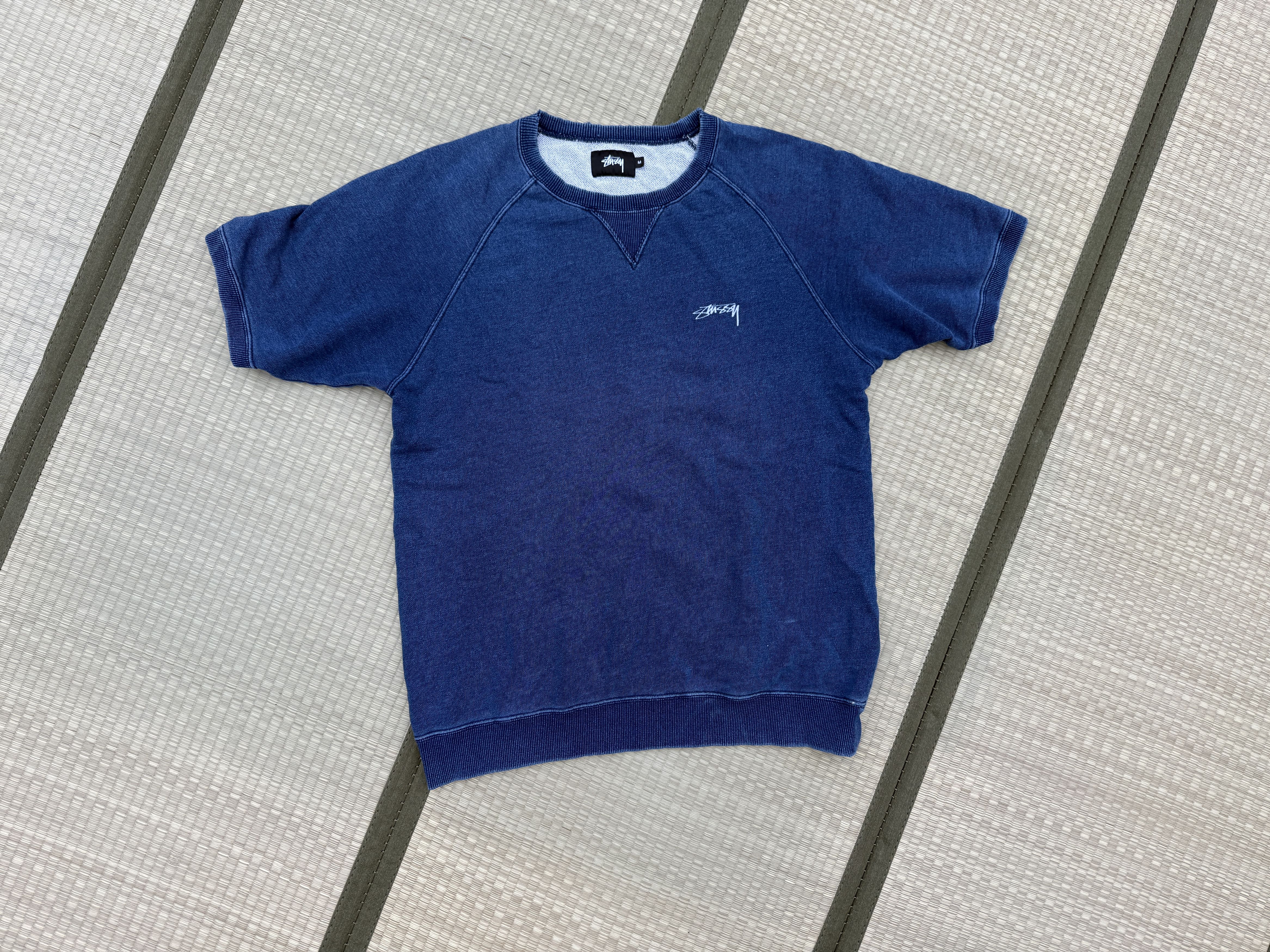 Stussy Indigo SS Crewneck Size US M / EU 48-50 / 2 - 1 Thumbnail