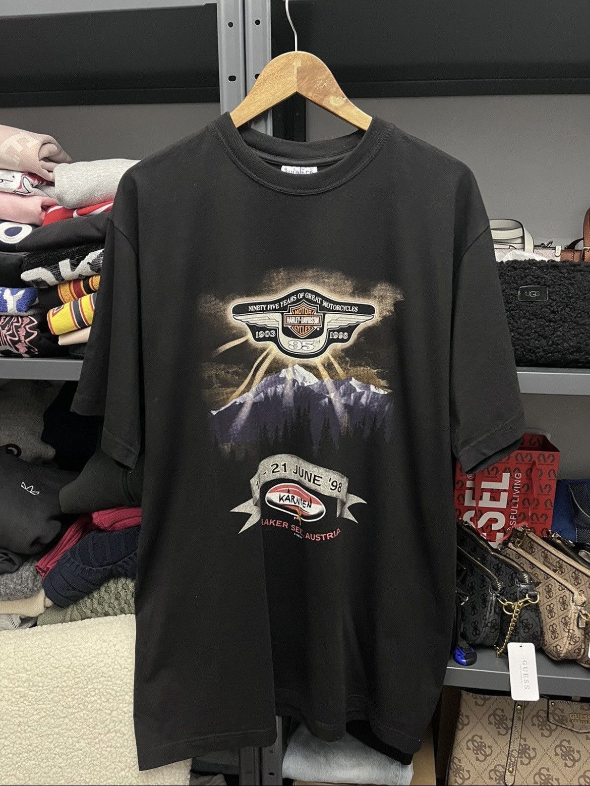 Harley Davidson Vintage 1998 Harley Davidson T-shirt Size US XL / EU 56 / 4 - 1 Thumbnail