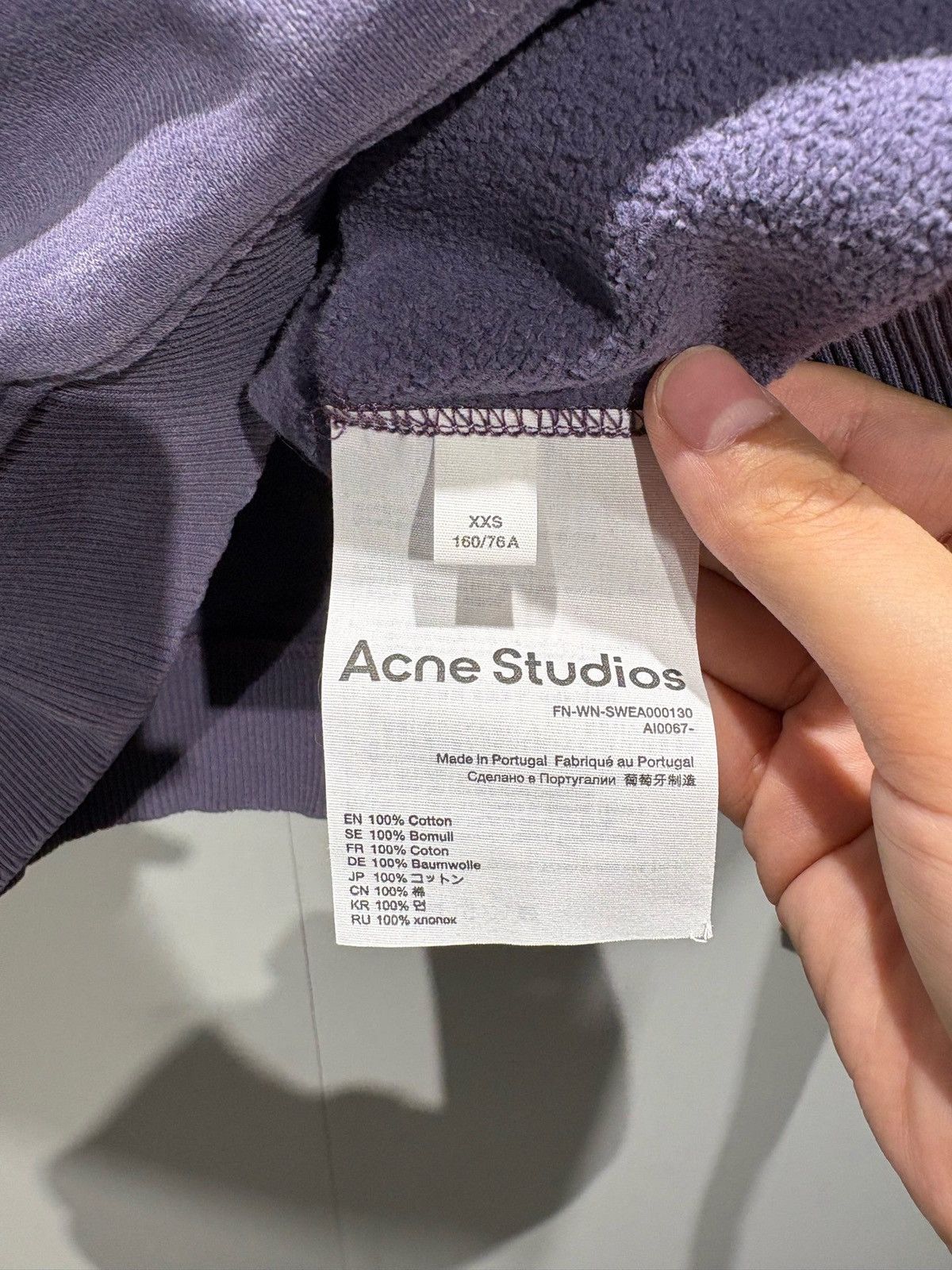 Acne Studios Acne Studios Stamp logo sweatshirt Size XXS / US 00 / IT 34 - 5 Thumbnail