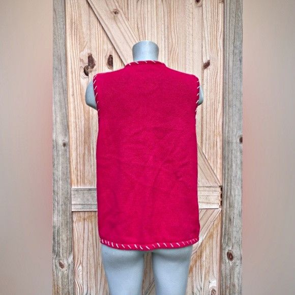 Other Vintage 90s White Stag Patchwork Christmas Sweater Vest Size M / US 6-8 / IT 42-44 - 5 Thumbnail