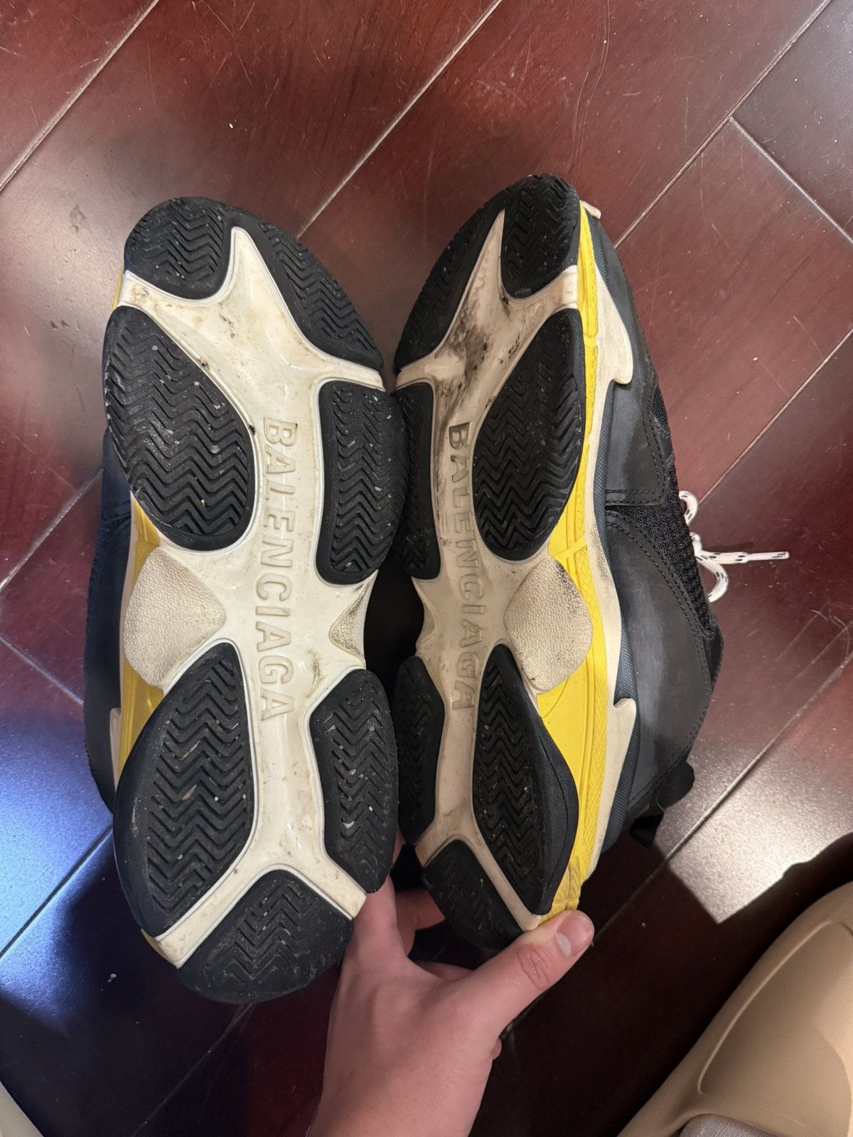 Balenciaga Balenciaga triple s black and yellow Size US 11 / EU 44 - 5 Thumbnail
