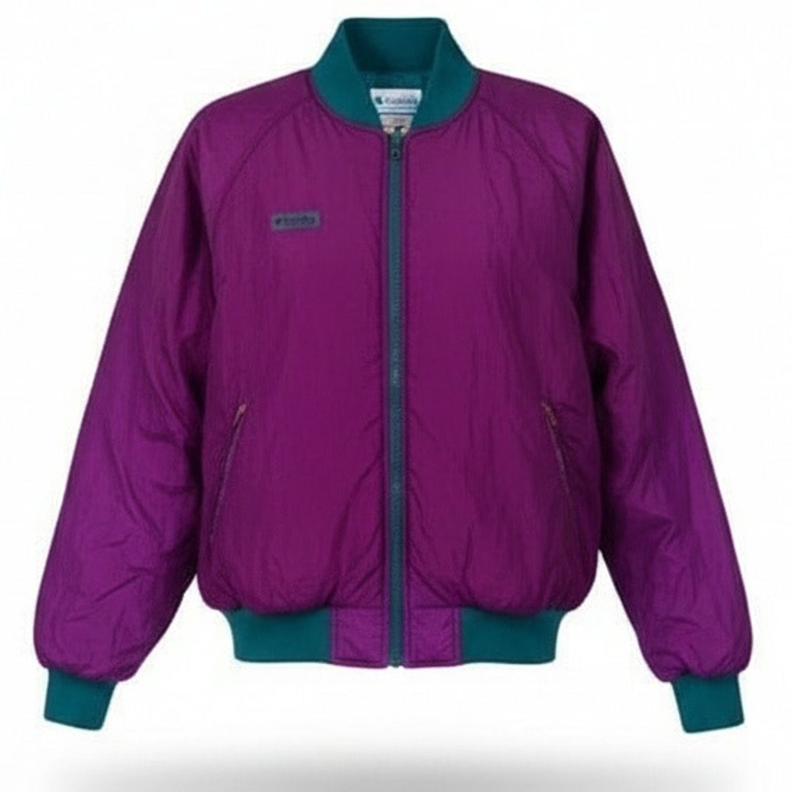 Columbia Columbia Reversible Bomber Jacket Purple Teal Full Zip Size US M / EU 48-50 / 2 - 1 Thumbnail