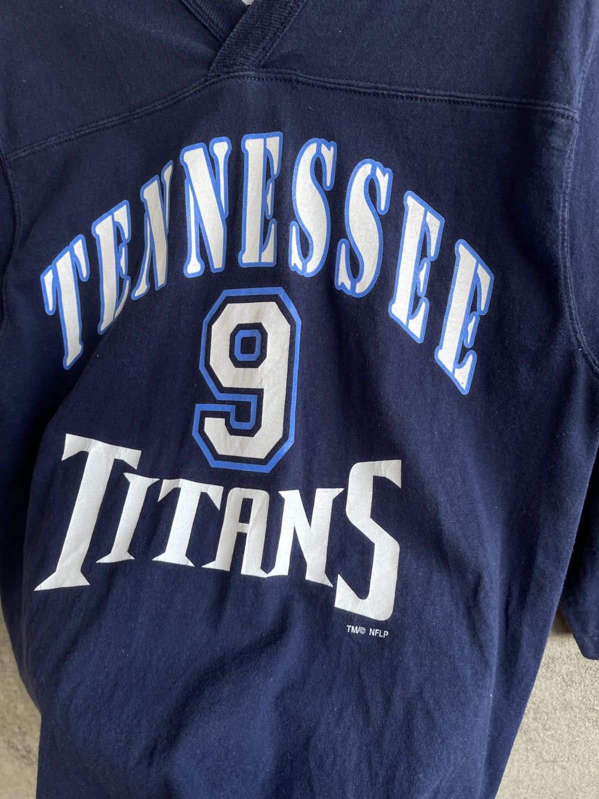 Born X Raised × NFL Vintage 00s🔥NFL TENNESSEE TITANS🔥Mc NAIR 3Quarter V Neck Tee Size US M / EU 48-50 / 2 - 8 Thumbnail