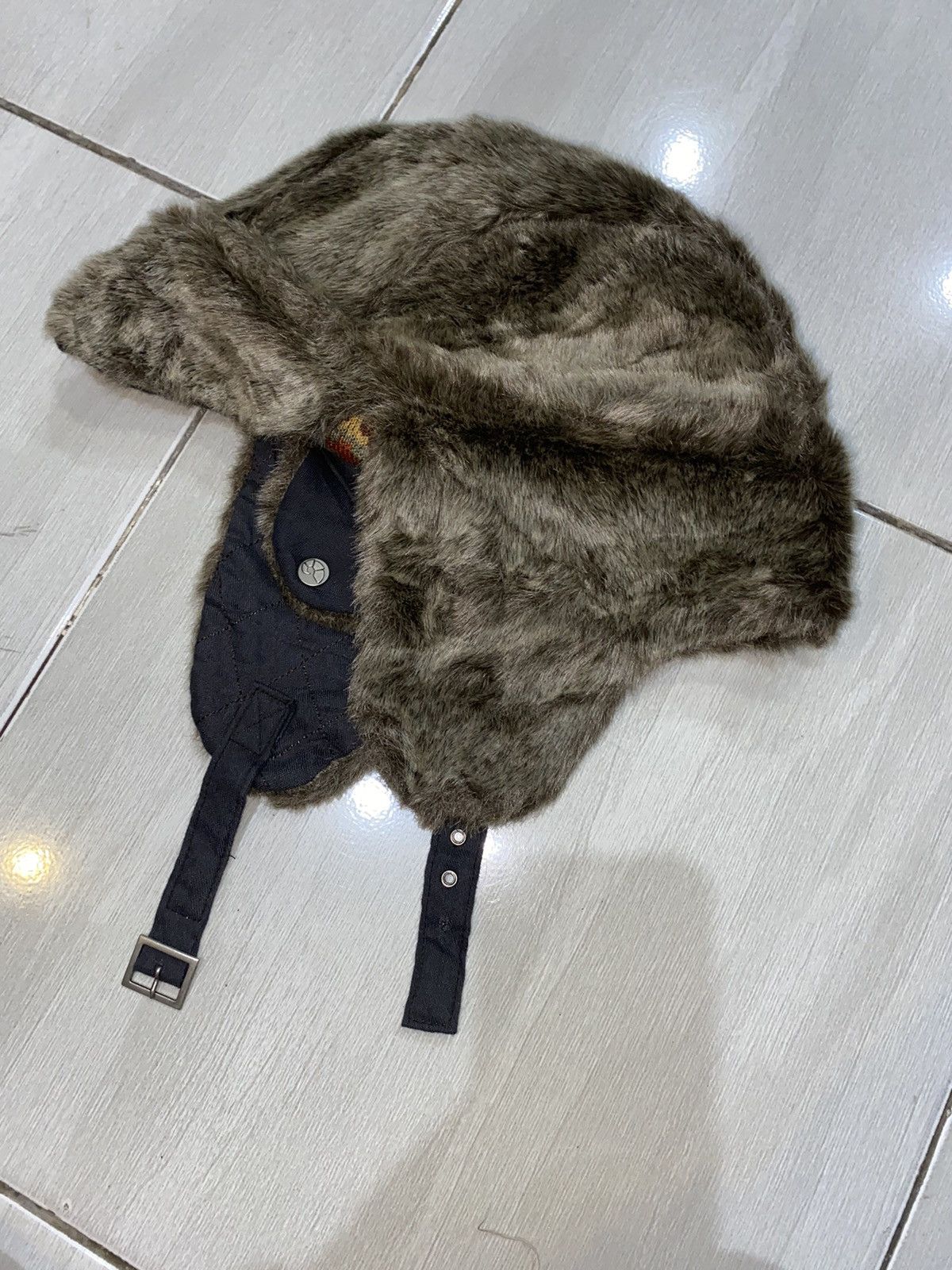 Vintage Japanese Ushanka Fuzzy Mohair Y2k Winter Cold Wind Navajo Size ONE SIZE - 6 Thumbnail