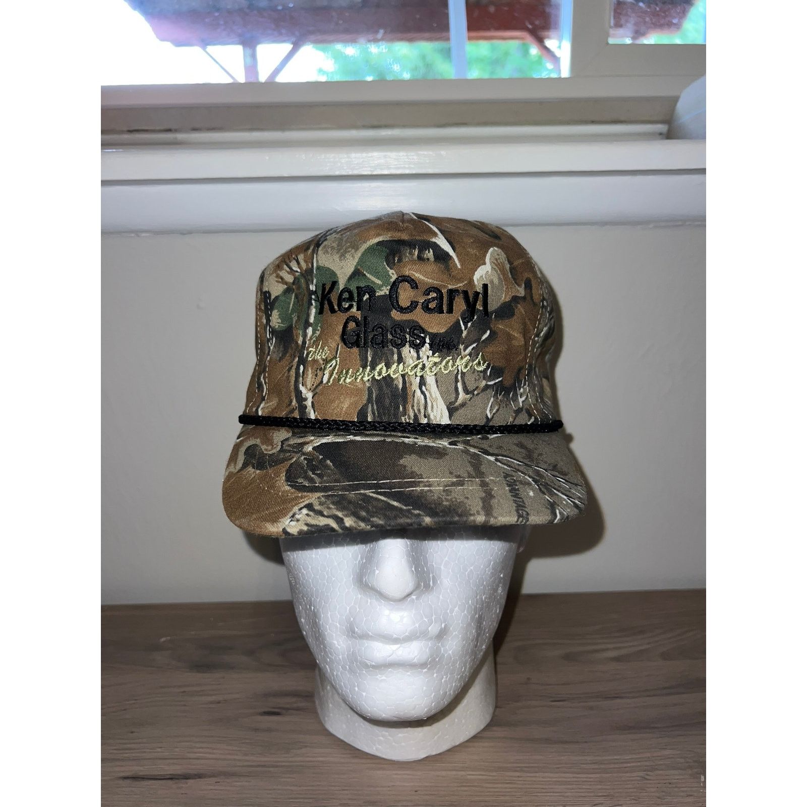 Vintage 90s Vintage Ken Caryl Glass Innovators Camo Hat Headwear OS Size ONE SIZE - 1 Thumbnail