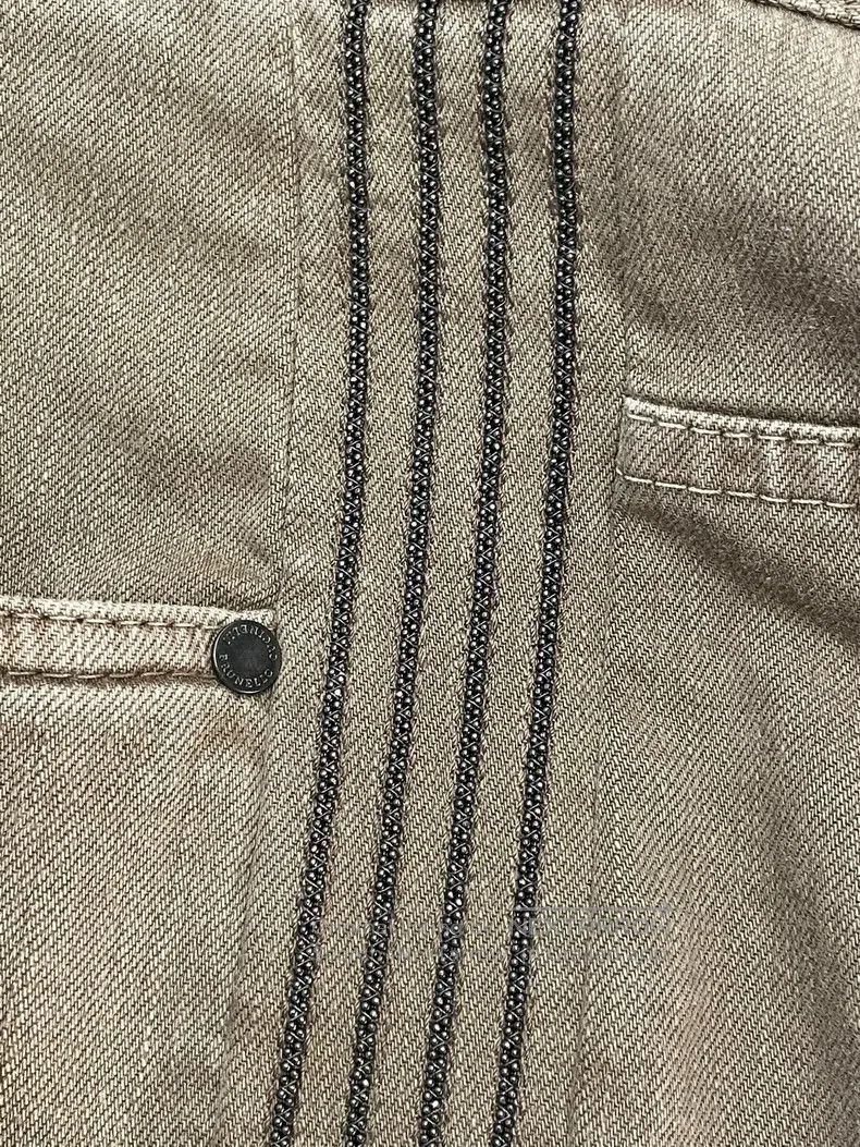 Brunello Cucinelli Brunello Cucinelli Khaki Beaded Cotton Casual Pants Size 27" / US 4 / IT 40 - 6 Thumbnail