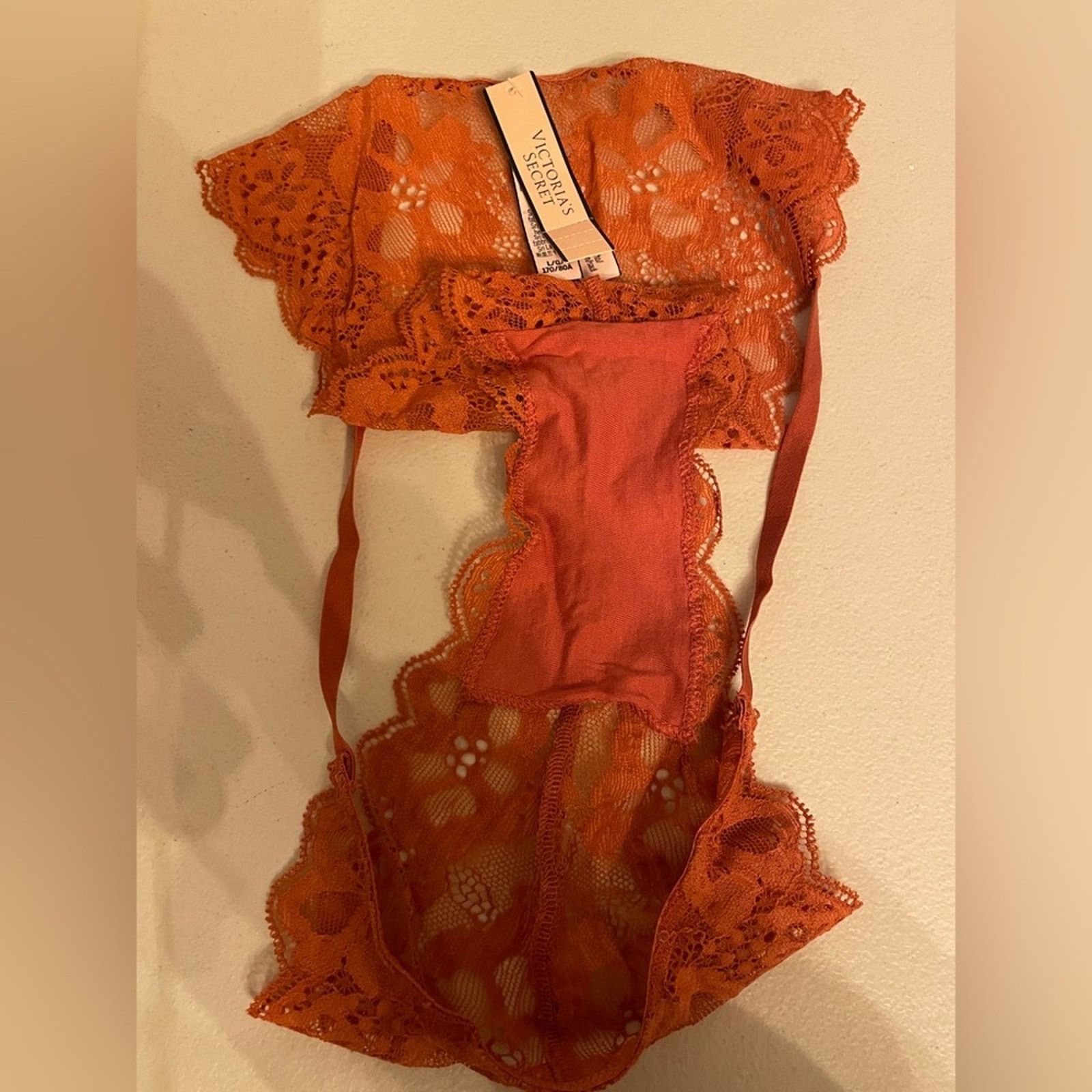 Victoria's Secret Victoria’s Secret Very Sexy Brazilian Slip Panty Rare Rust Size ONE SIZE - 6 Thumbnail