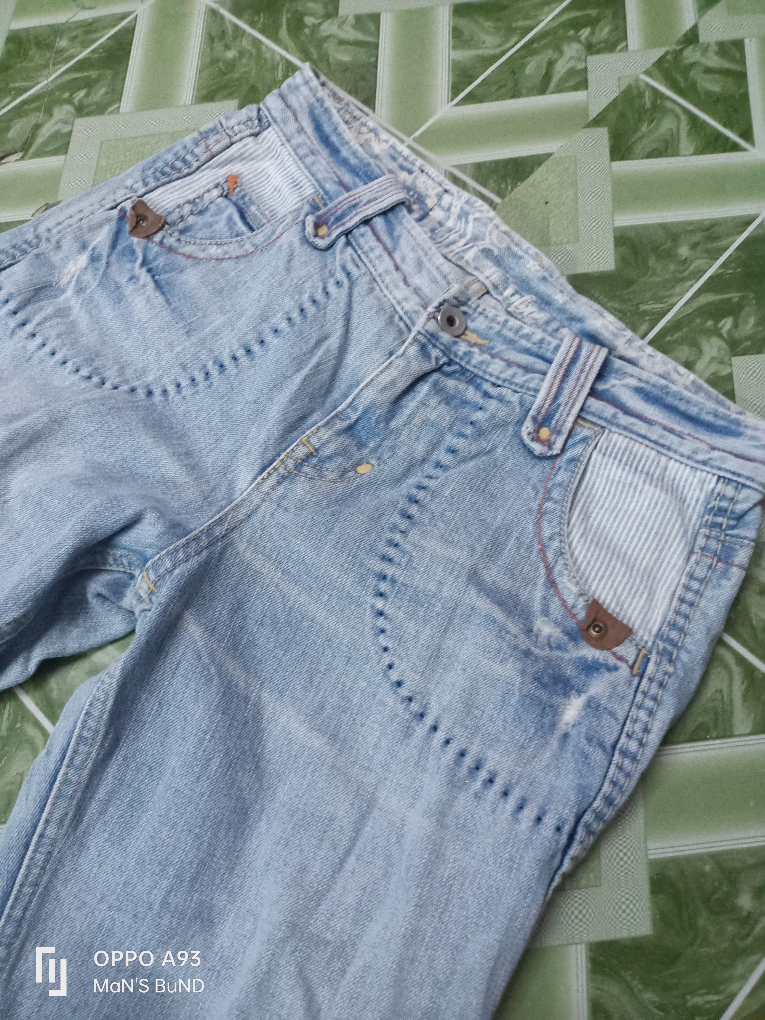 Japanese Brand Vintage CUBE SUGAR Jeans Size 29" - 4 Thumbnail