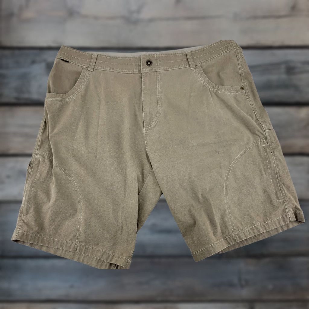 Vintage Kuhl Hiking Shorts Mens 40 Vintage Patina Dye Cargo Shorts Nylon Hiking Size US 40 / EU 56 - 1 Thumbnail