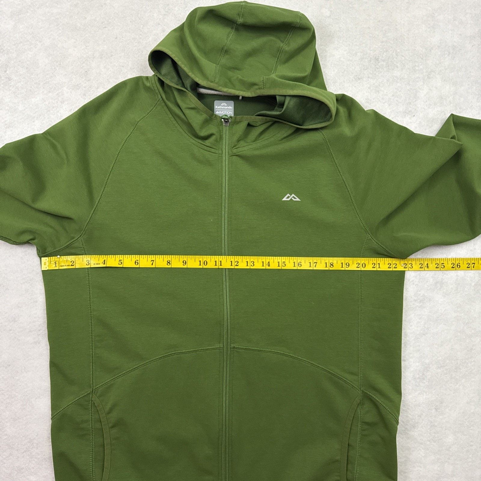 Kathmandu Kathmandu DriMotion Jacket Mens XL Green Full Zip Hooded Size US XL / EU 56 / 4 - 9 Thumbnail