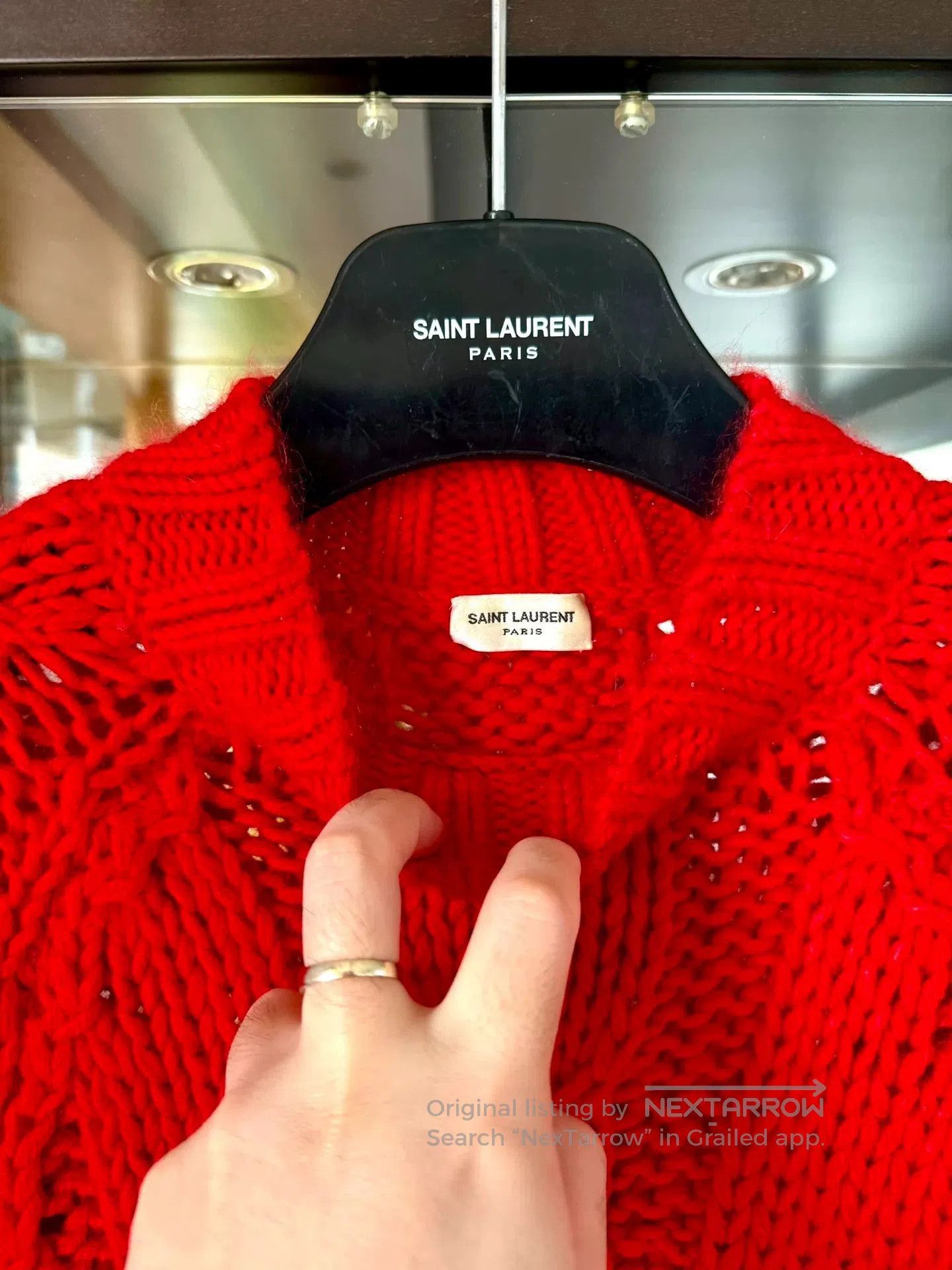 Saint Laurent Paris saint laurent red knit turtleneck sweater. Size M / US 6-8 / IT 42-44 - 3 Thumbnail