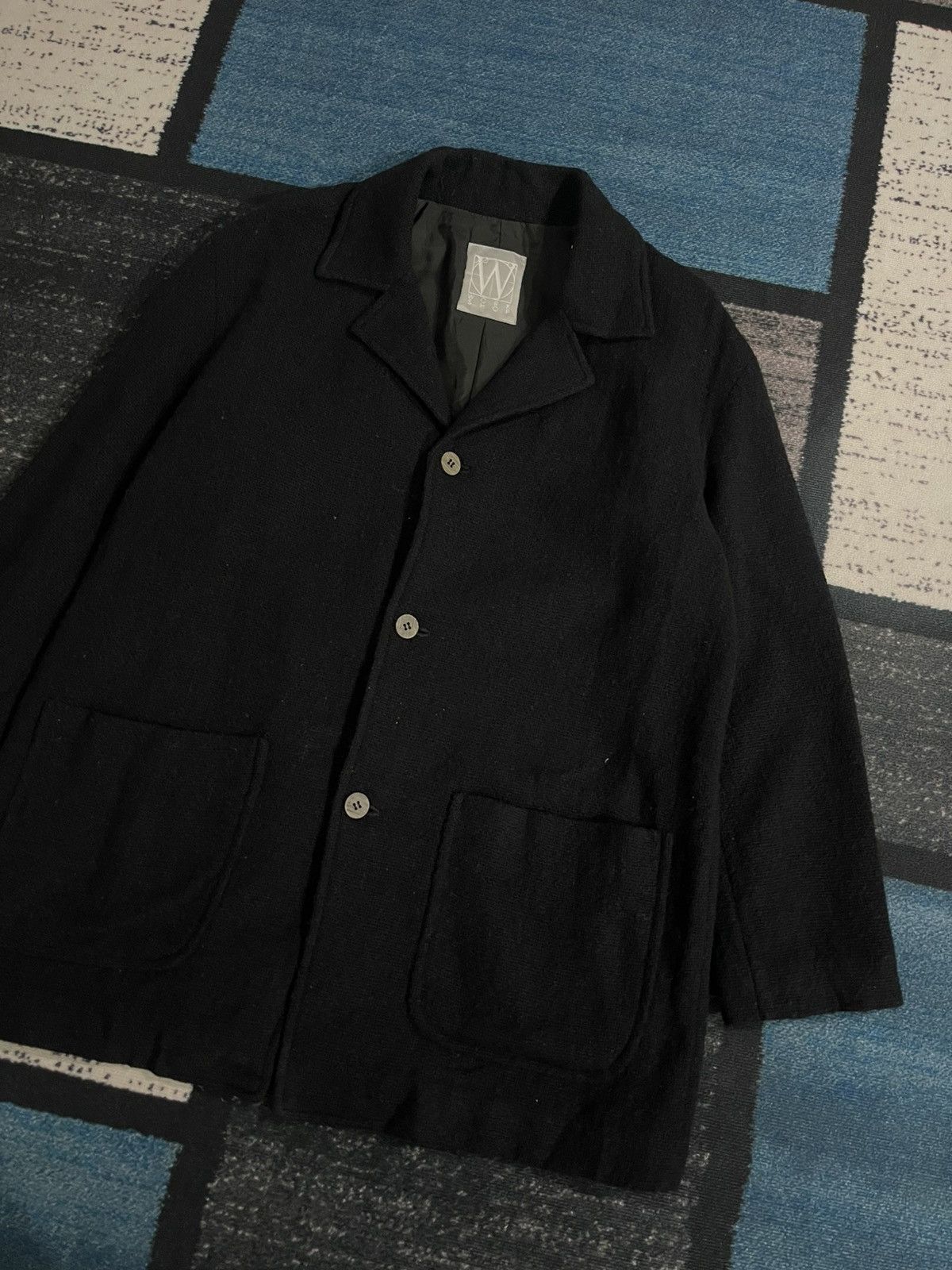 Yohji Yamamoto Vintage Workshop By Yohji Yamamoto Coat Jacket Size 50L - 3 Thumbnail