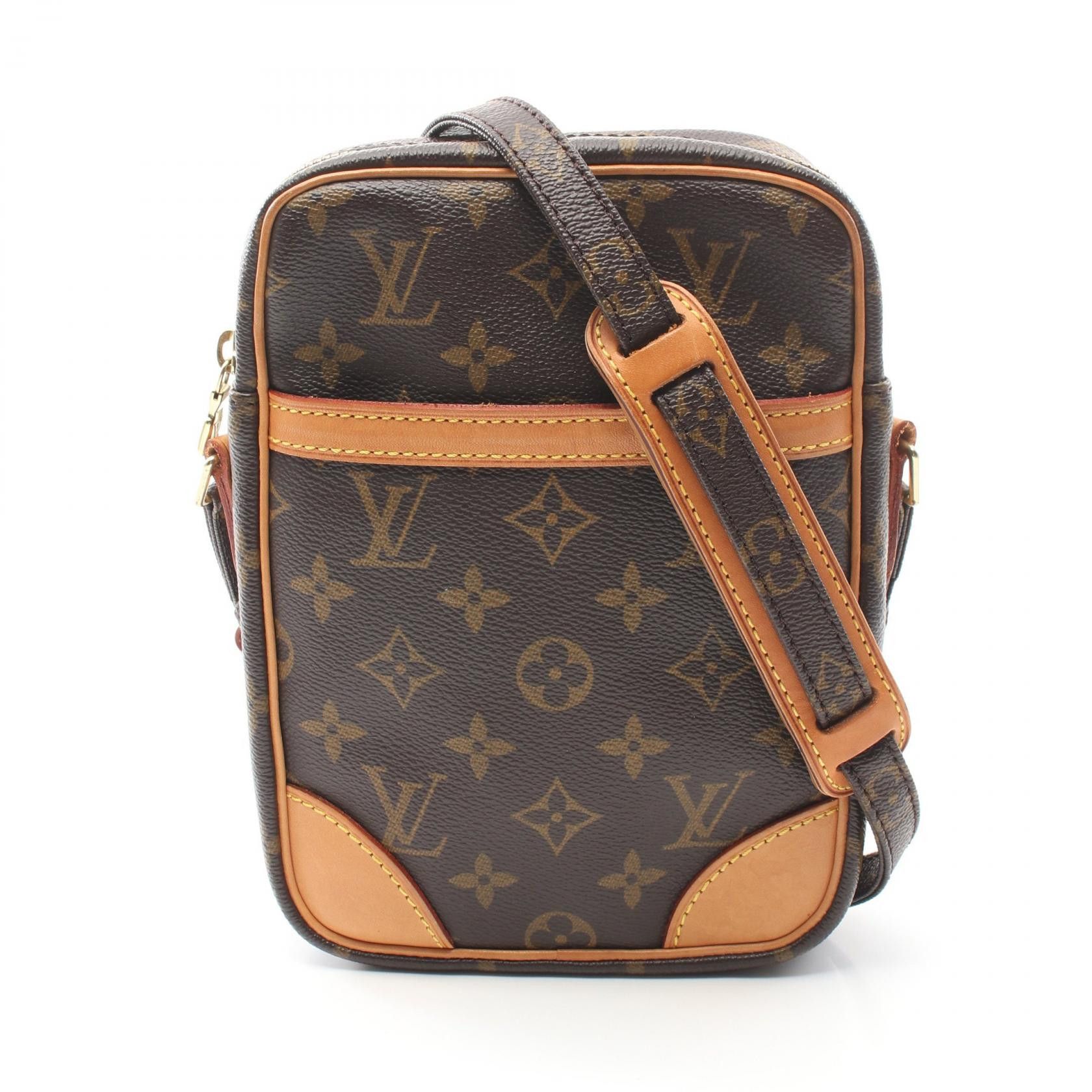 Louis Vuitton Louis Vuitton Danube Monogram Coated Canvas Shoulder Bag Canvas Shoulder Bag M45266 in Brown, Women's