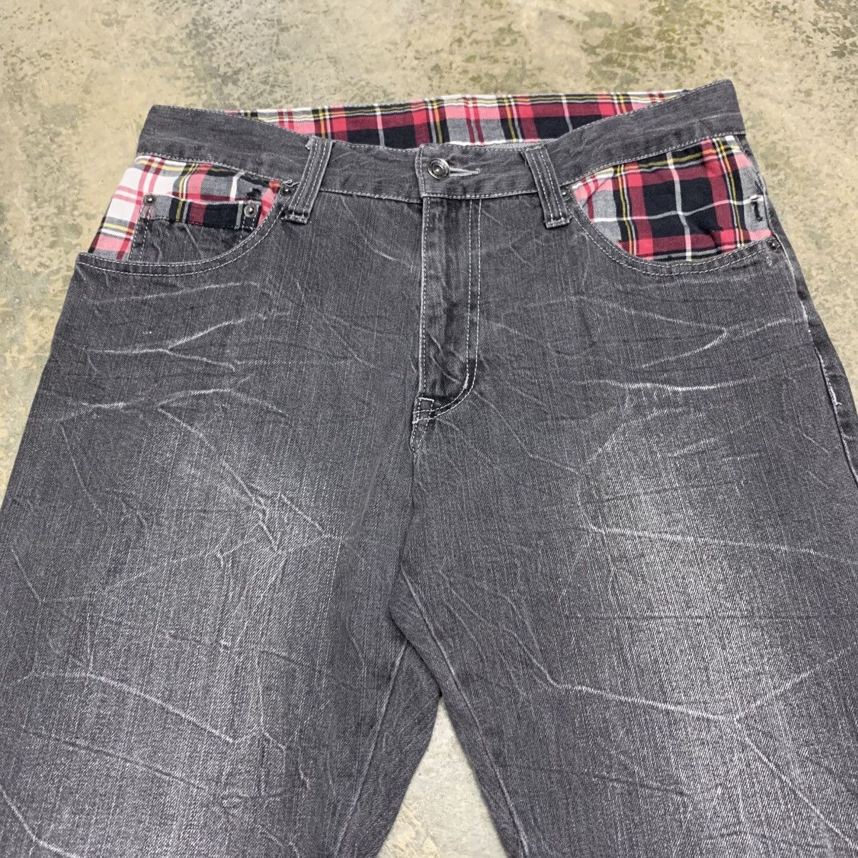 Japanese Brand 🖤 STIMULATOR Distressed Black Washed Jeans Size US 32 / EU 48 - 4 Thumbnail
