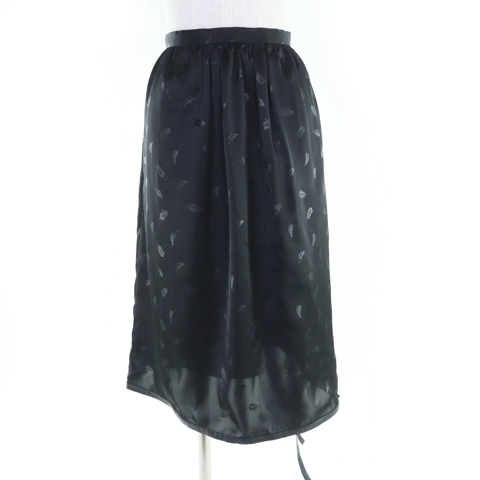 Other Other noir kei ninomiya COMME des GARCONS Feather Print Hem Ribbon Skirt Textile Skirts DUTY FREE for USA Size ONE SIZE - 1 Thumbnail