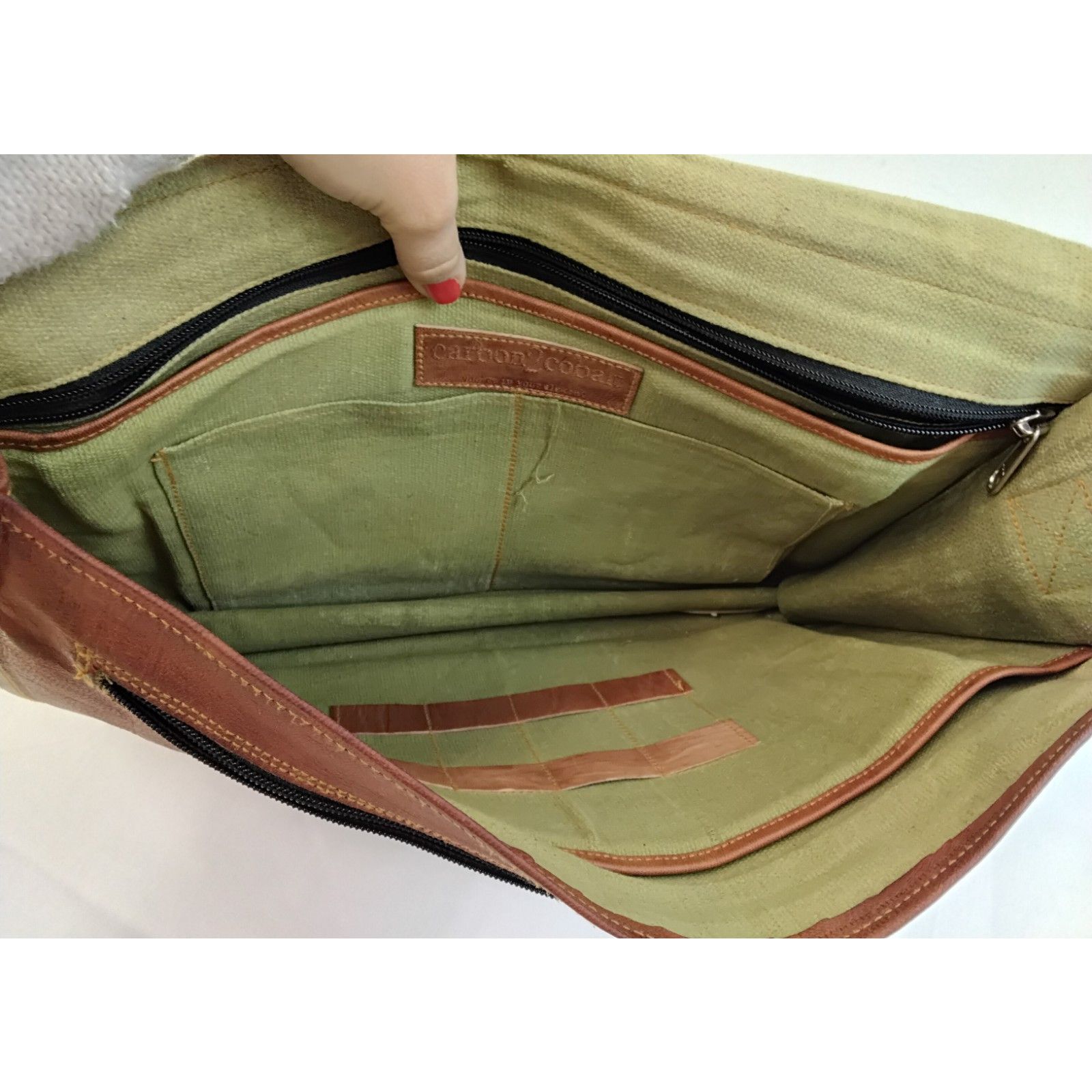 Carbon Carbon 2 Cobalt Messenger Bag Brown Full Grain Leather Size ONE SIZE - 12 Thumbnail