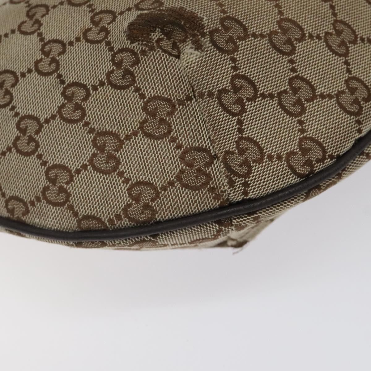 Gucci GUCCI GG Canvas Shoulder Bag Beige Silver Size ONE SIZE - 11 Thumbnail