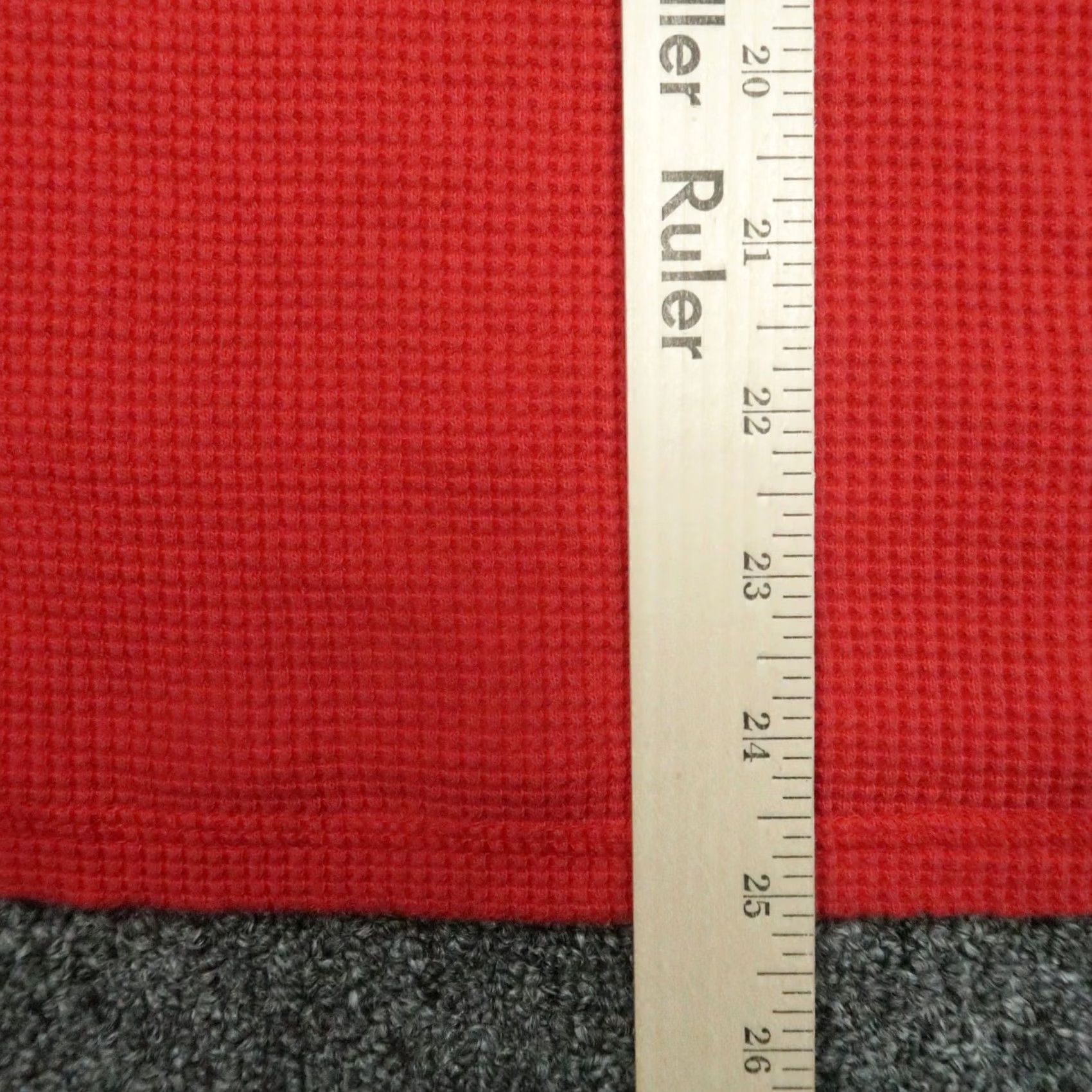 Polo Ralph Lauren VINTAGE Polo Ralph Lauren Hoodie Mens XL Red Waffle Knit Thermal Kangaroo Pocket Hooded Size US XL / EU 56 / 4 - 7 Thumbnail