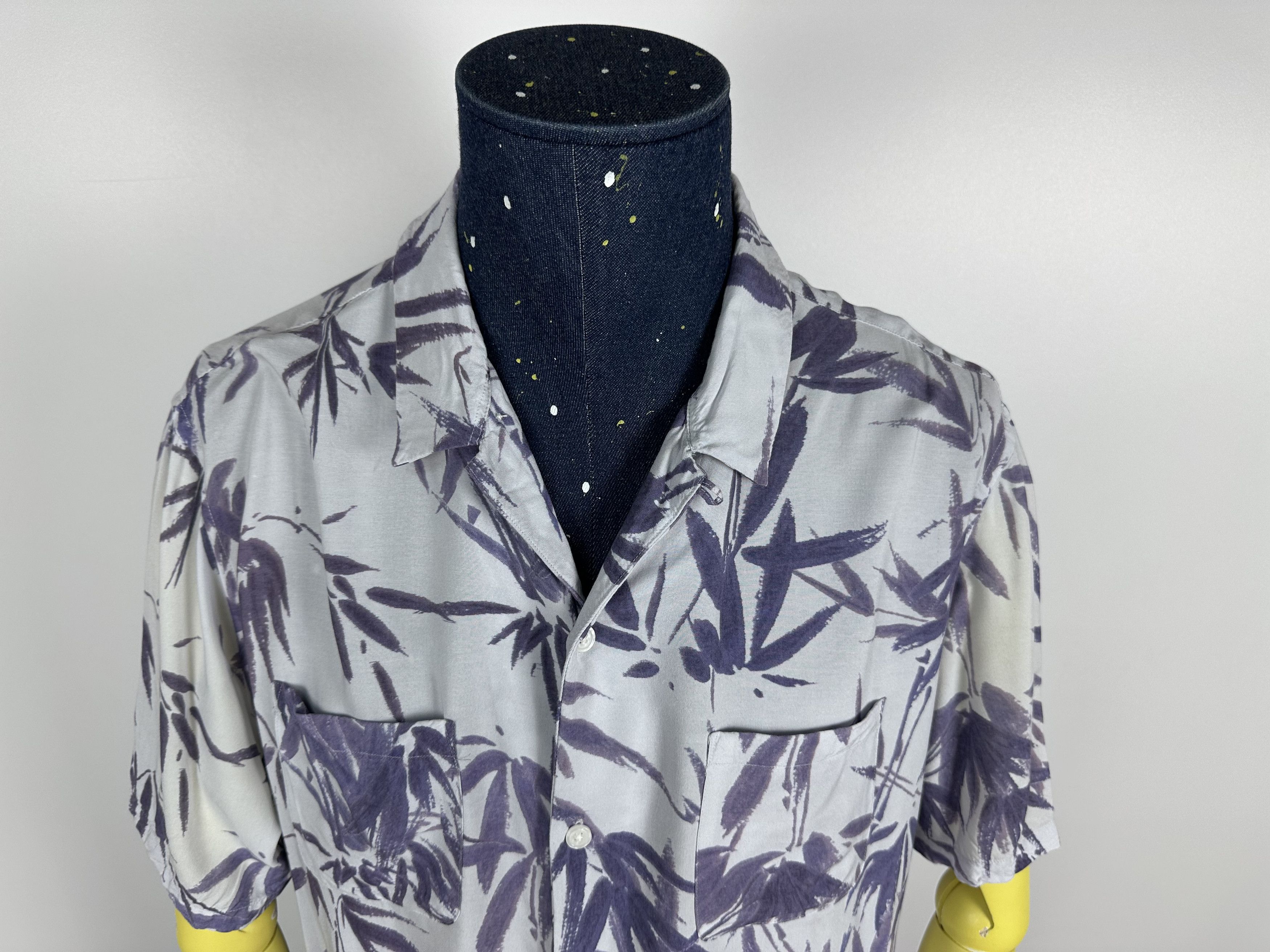 Allsaints Allsaints Bambusa Short Sleeve Button-Up Camp Shirt Size XL Size US XL / EU 56 / 4 - 3 Thumbnail