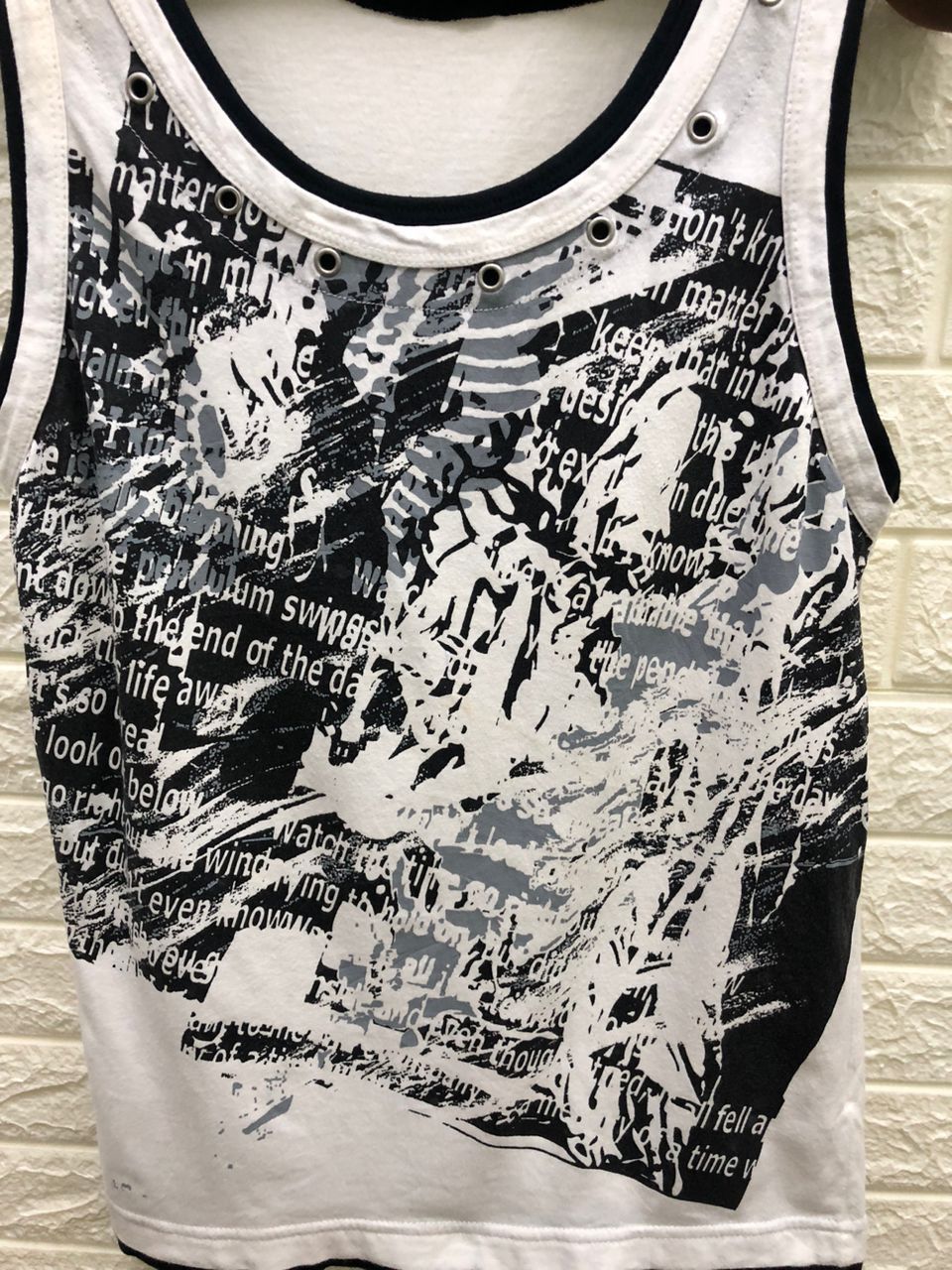 Vintage Y2K Euphuistic Poem double layer Tanktop size L Size US L / EU 52-54 / 3 - 7 Thumbnail