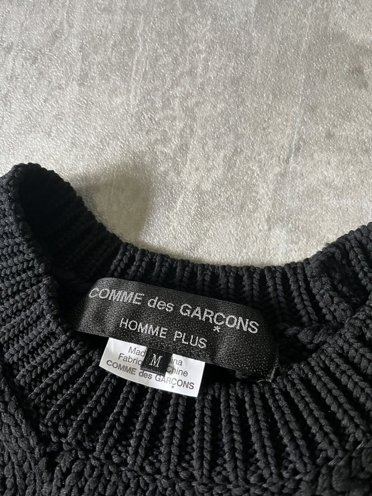 Comme des Garcons × Comme des Garcons Homme Plus × Japanese Brand Comme des Garcons Homme Plus braid black sweater knit Size US M / EU 48-50 / 2 - 9 Thumbnail