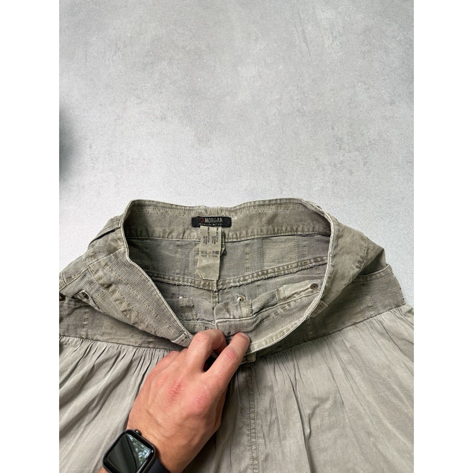 Designer × Morgan Homme Vintage Morgan de Toi Skirt Avant Garde Size 38 Beige Size 27" / US 4 / IT 40 - 12 Thumbnail
