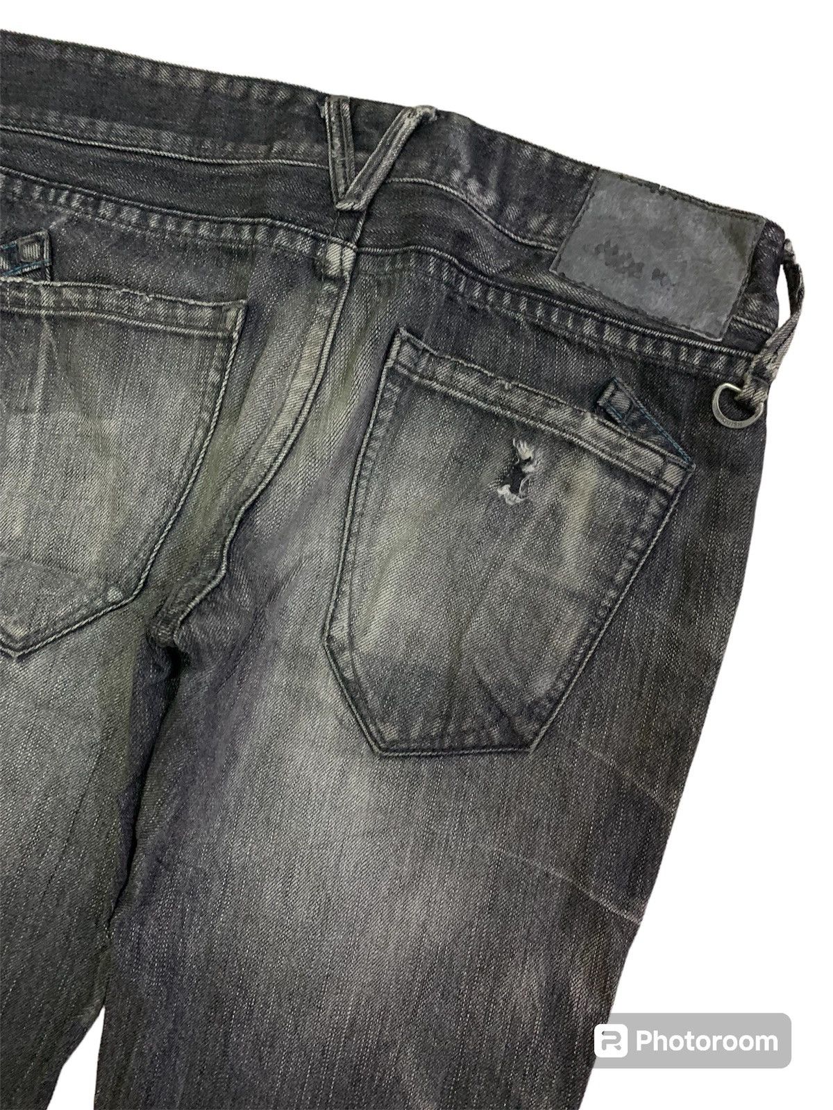 Vanquish 💥Japanese Flare Vanquish Distressed Black Denim Size 30" / US 8 / IT 44 - 2 Thumbnail