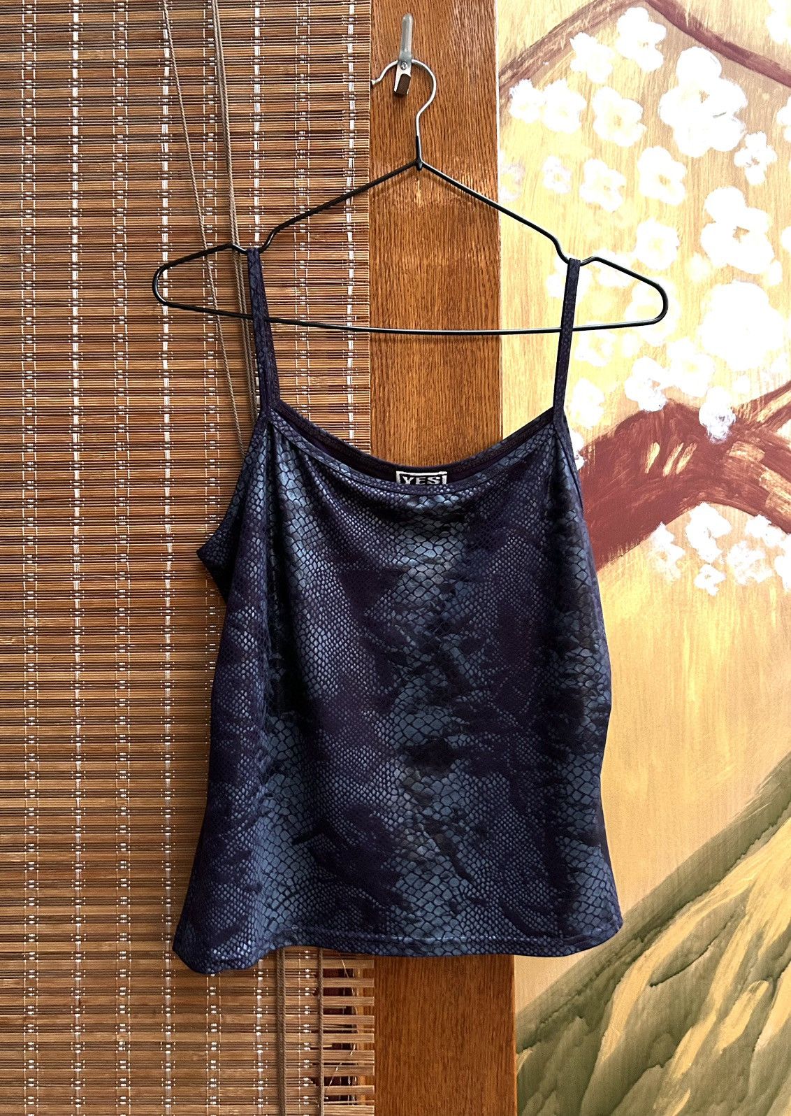 Vintage Y2K Yes Or No Snake Print Camisole Top Spaghetti Straps XS-S Size XS / US 0-2 / IT 36-38 - 1 Thumbnail