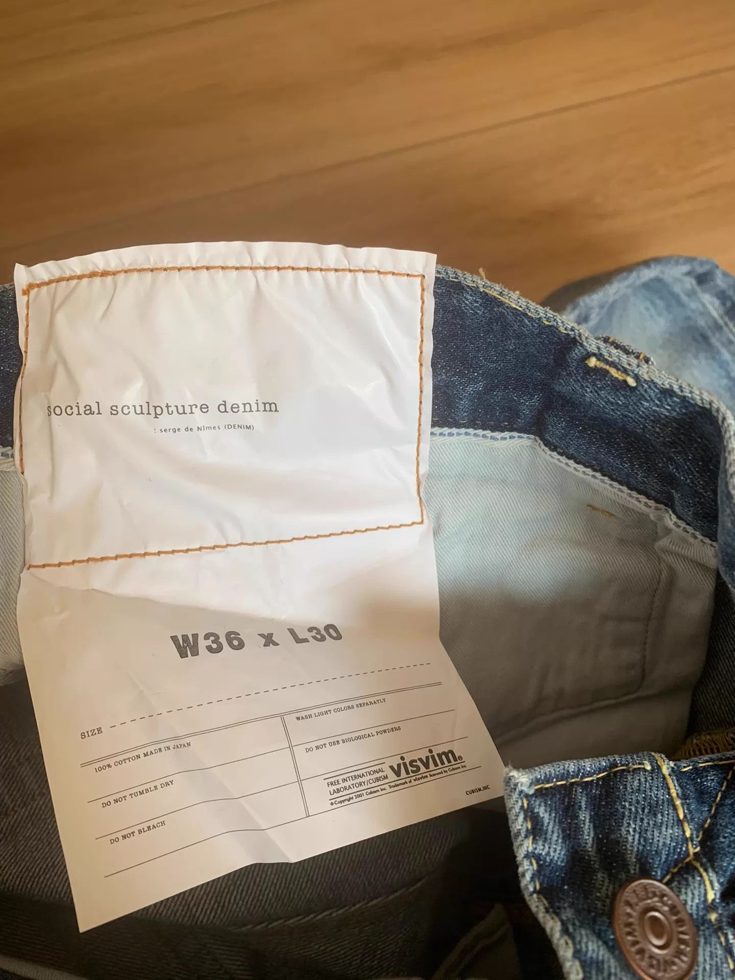 Visvim VISVIM SOCIAL SCULPTURE 05 DAMAGED42 24AW 36-30 Mint Size US 36 / EU 52 - 8 Thumbnail