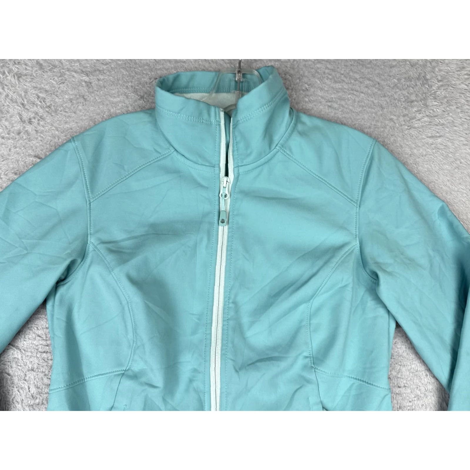 Mountain Hardwear Mountain Hardwear Jacket Womens Small Blue Softshell Full Zip Fleece Hiking Poly Size S / US 4 / IT 40 - 7 Thumbnail