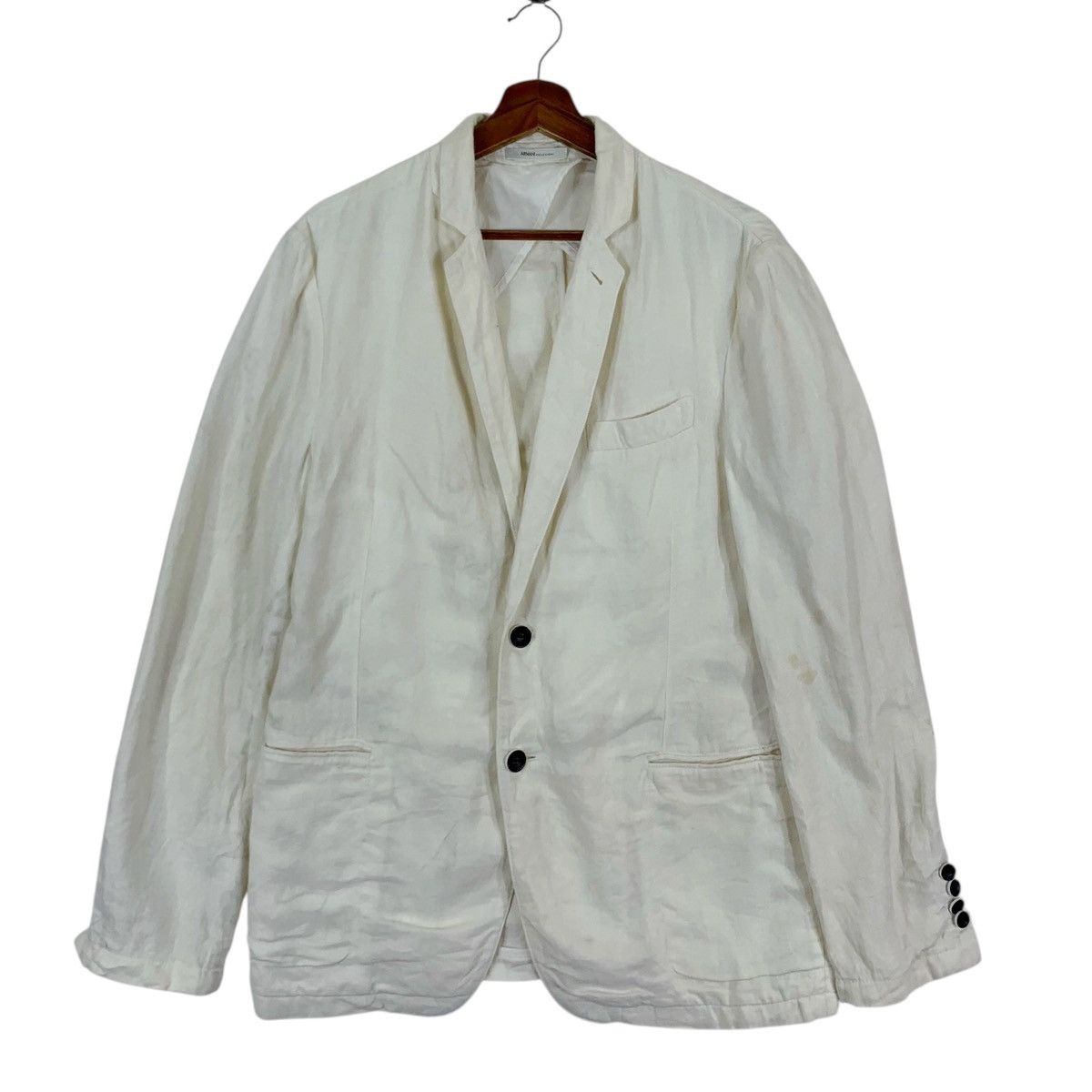 Armani × Armani Collezioni × Designer Vintage Armani Collezioni White Coat Size US L / EU 52-54 / 3 - 1 Thumbnail