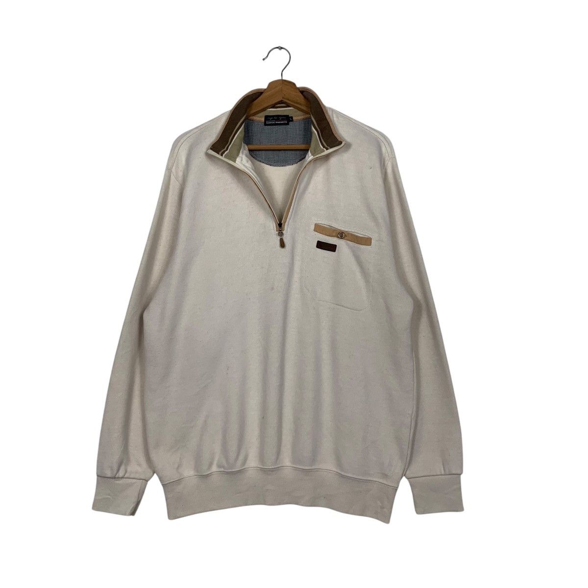 Kansai Yamamoto KANSAI YAMAMOTO Half Zip Turtleneck Sweatshirt #2425-C108 Size US L / EU 52-54 / 3 - 9 Thumbnail