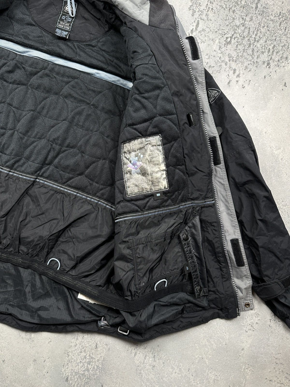 Nike ACG Vintage Nike ACG Technical Outdoor 3-In-1 Black Shell Jacket Size US M / EU 48-50 / 2 - 14 Thumbnail