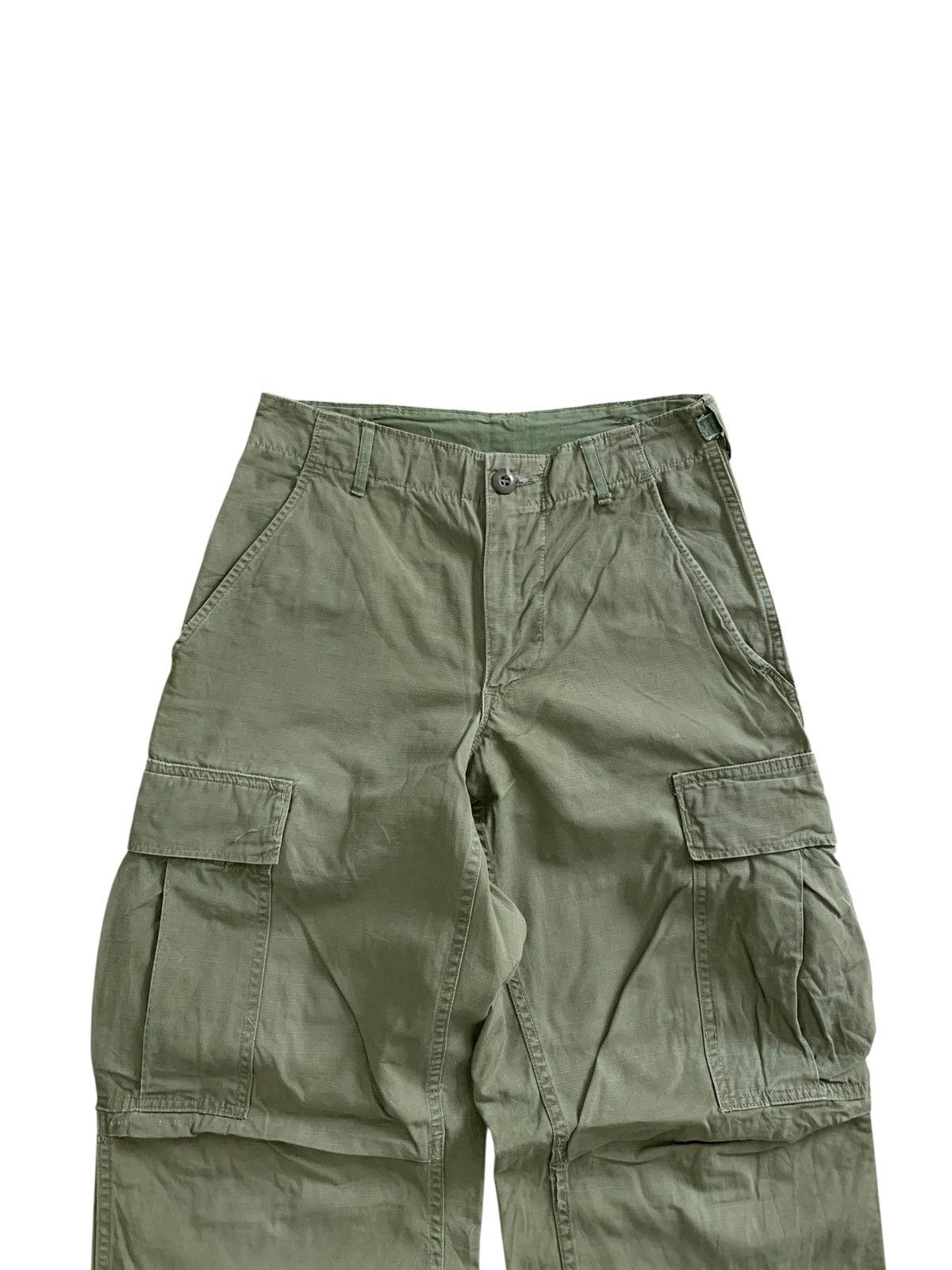 Vintage Last📦Vintage 60s Us Army Jungle Ripstop argo Trousers Size US 28 / EU 44 - 4 Thumbnail