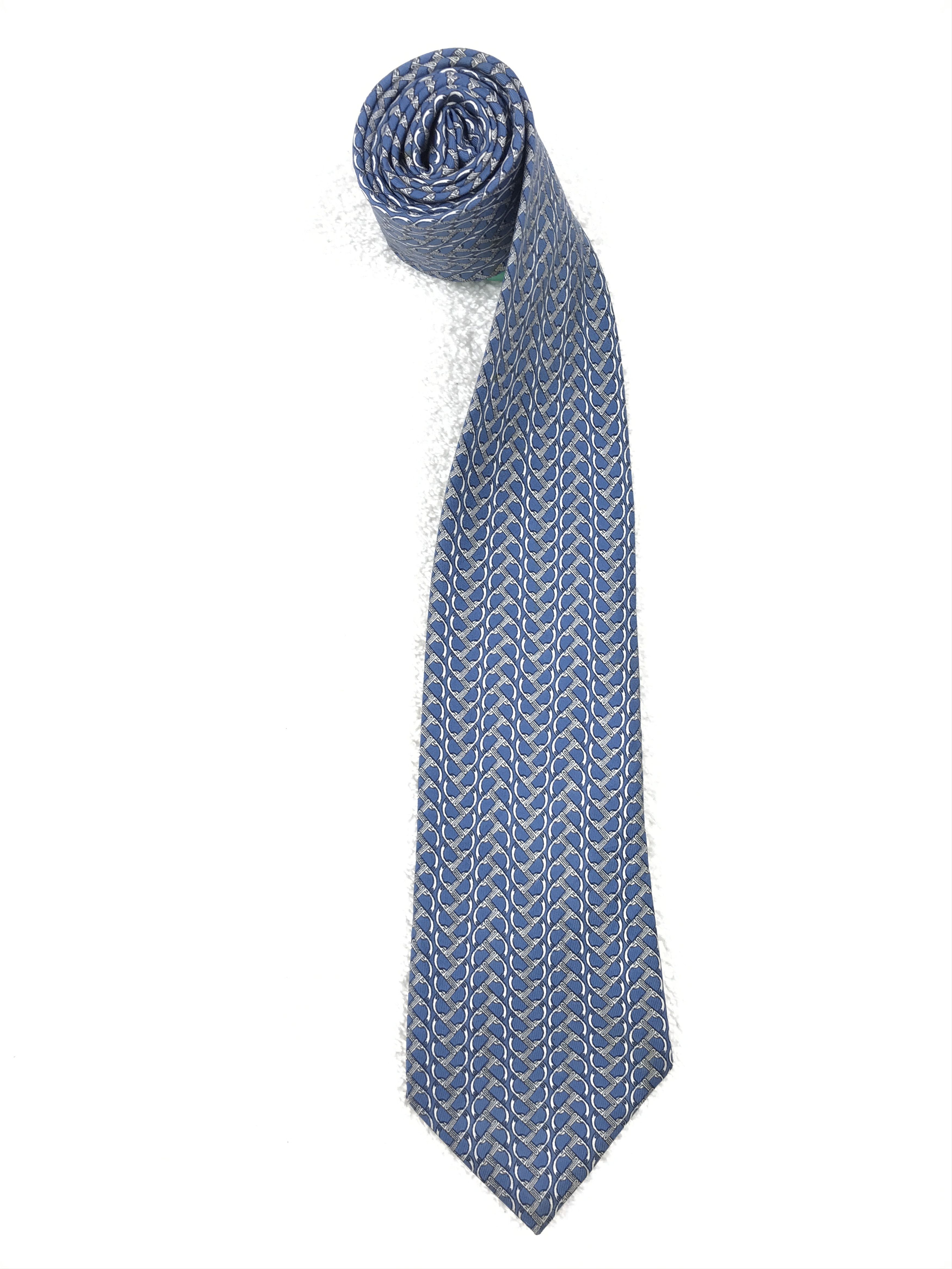Designer × Hermes Vintage Hermes Silk Necktie Size ONE SIZE - 2 Thumbnail
