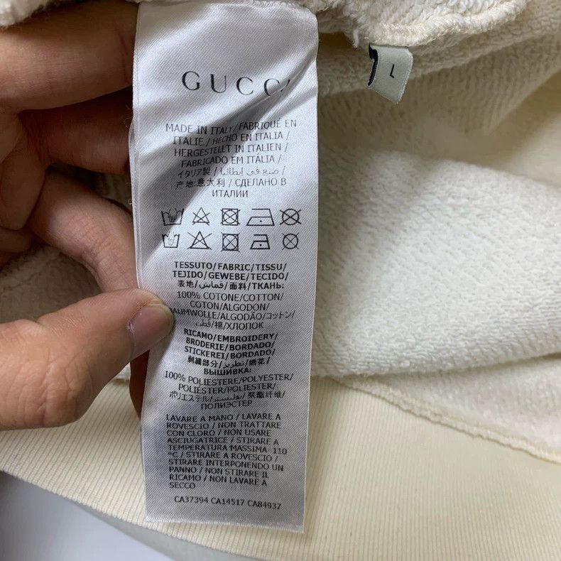 Gucci Gucci Beige sequin hooded sweatshirt 2503-Nextarrow Size US L / EU 52-54 / 3 - 4 Thumbnail