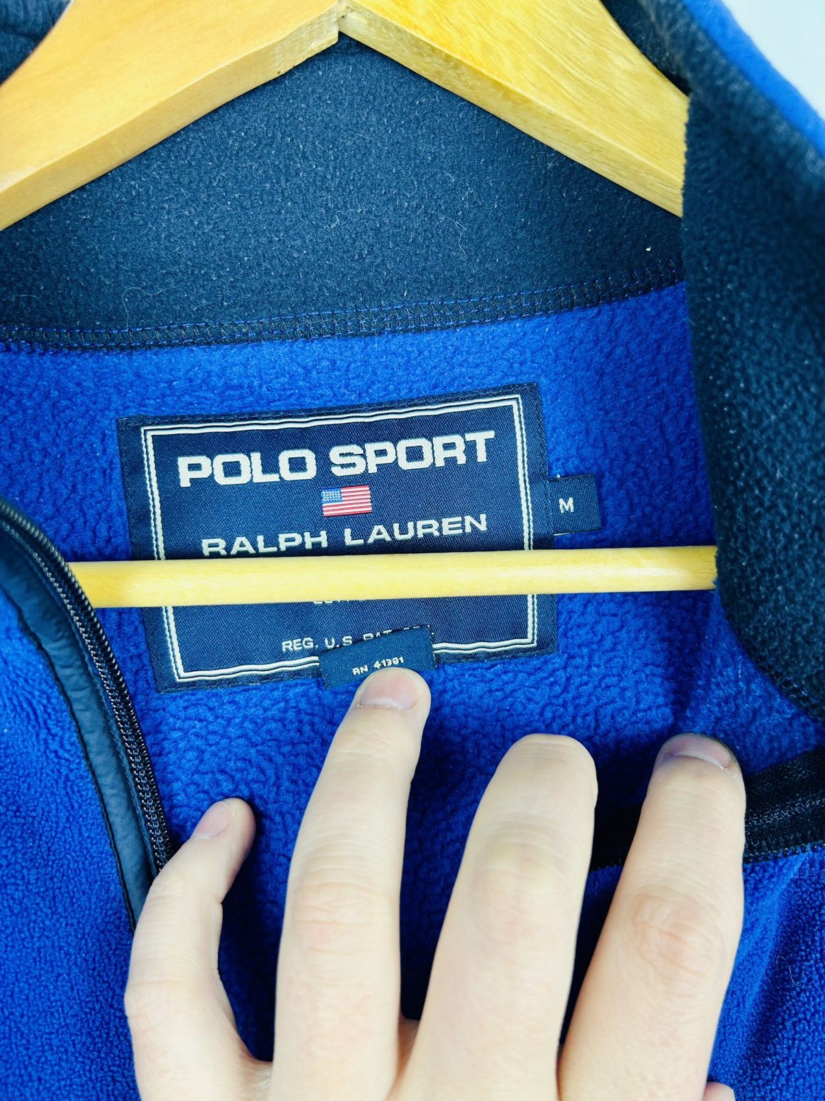 Polo Ralph Lauren × Ralph Lauren Sport Niebieski męski polar Polo Sport Ralph Lauren M Size US M / EU 48-50 / 2 - 4 Thumbnail