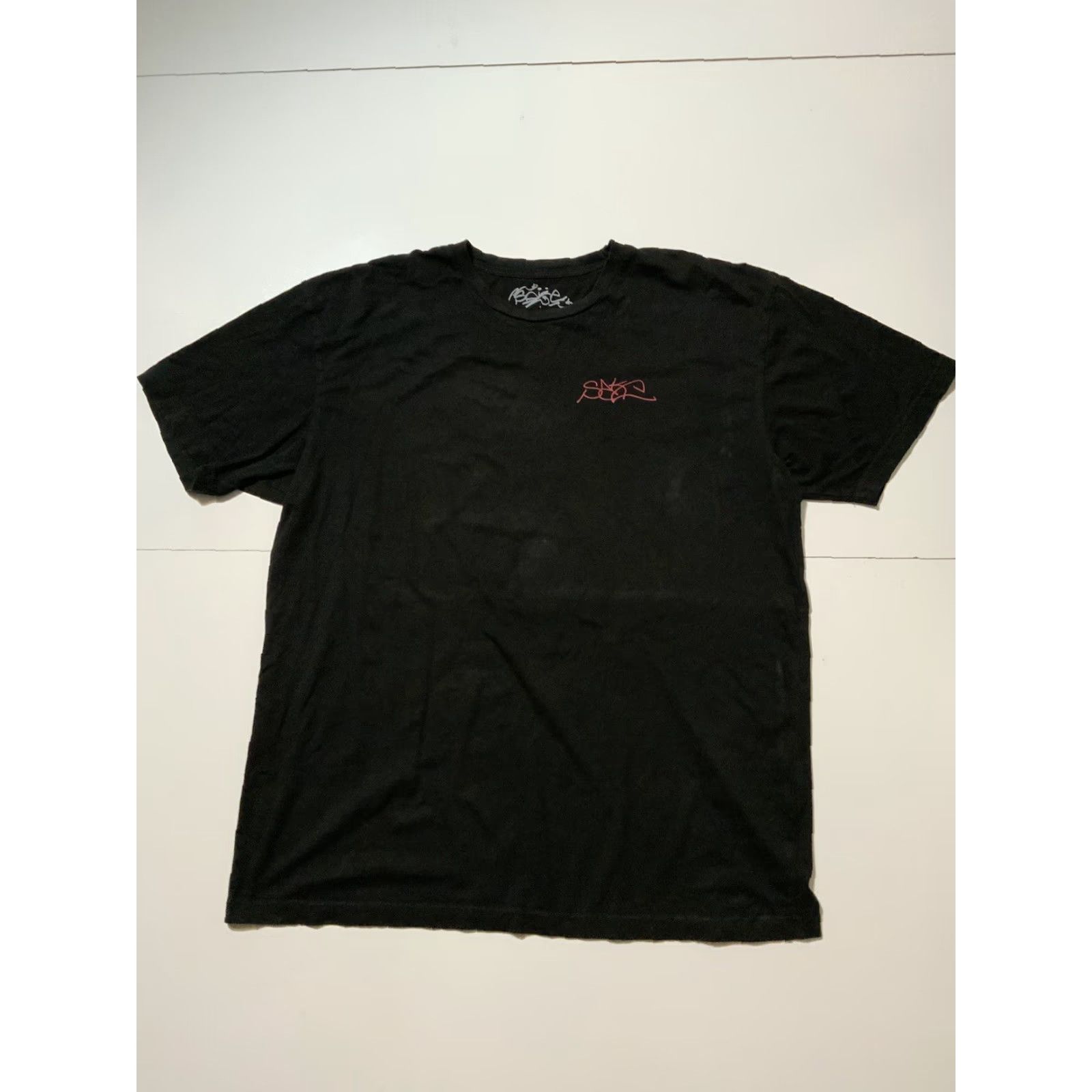 Vintage Sake World D Savage Winged Monster Flames Graphic Black S/S Crew T-Shirt XL Mens Size US XL / EU 56 / 4 - 3 Thumbnail